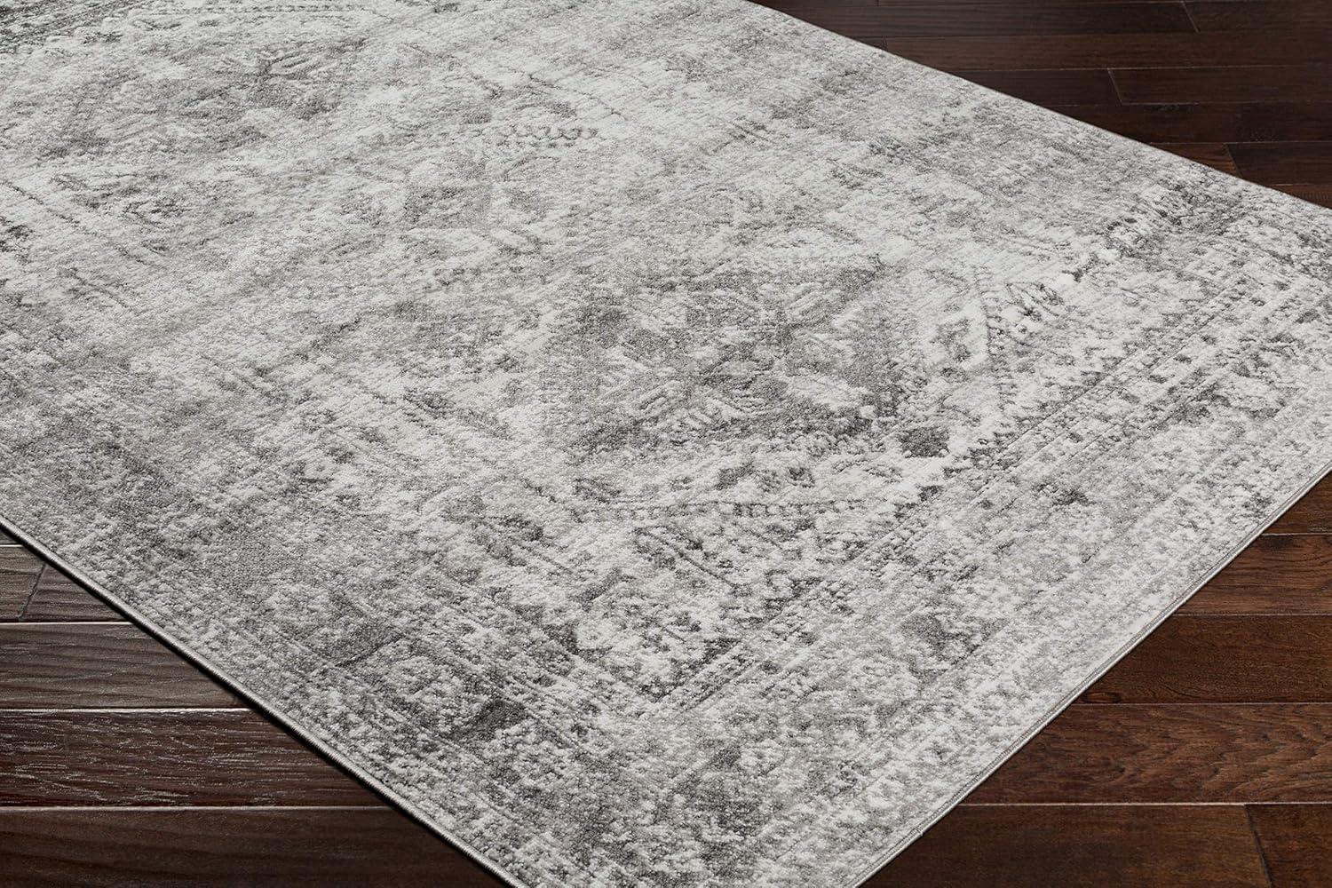 Livabliss Desta Vintage Oriental Area Rug,7'10" x 10'2",Charcoal