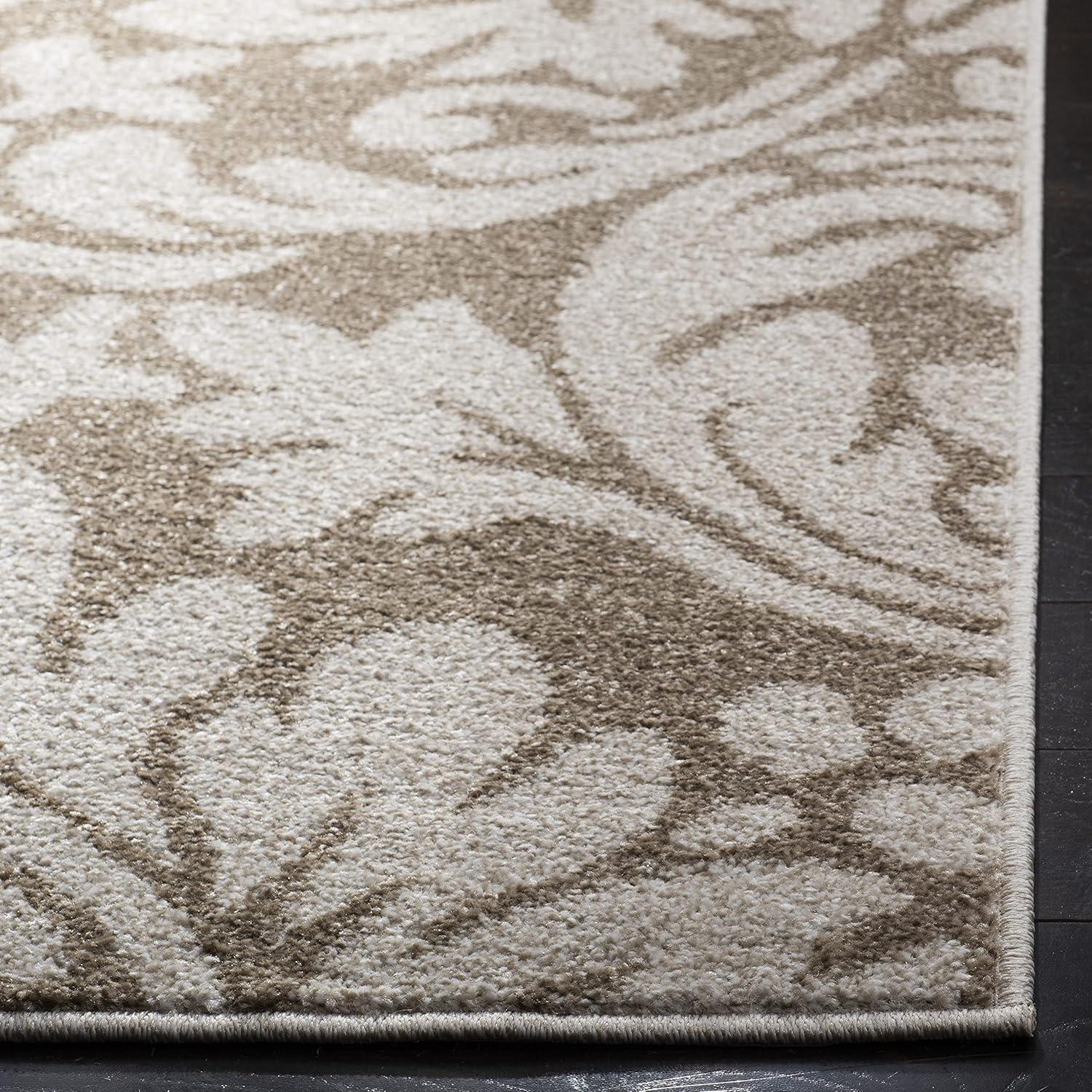 Amherst AMT425 Power Loomed Indoor Runner Rug - Wheat/Beige - 2'3"x13' - Safavieh