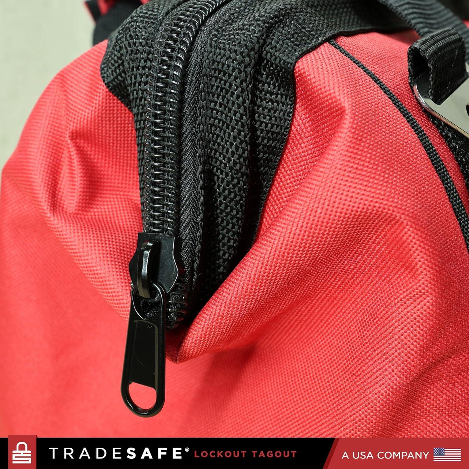 TRADESAFE Lockout Tagout Tool Carrying Bag, Unstocked Lockout Bag, 16-1/2" x 8-1/2" x 11-1/2"