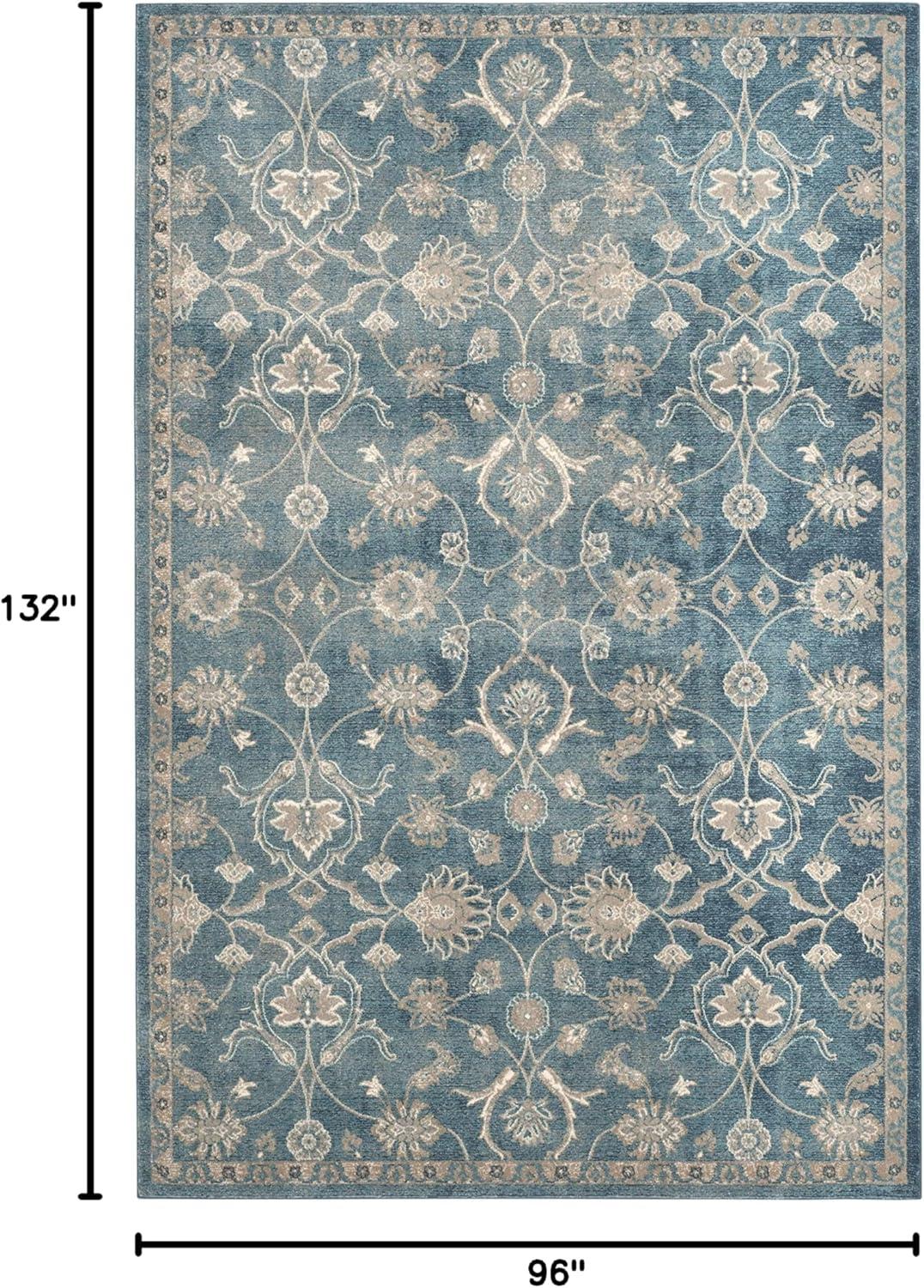 Sofia SOF386 Power Loomed Area Rug - Blue/Beige - 8'x11' - Safavieh.