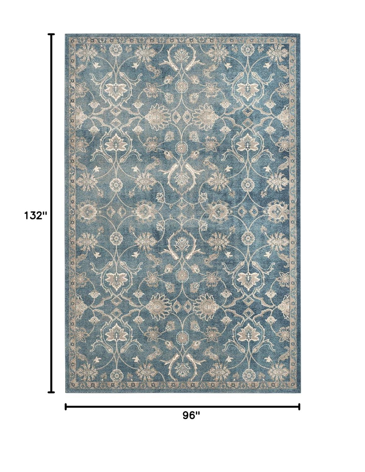 Sofia SOF386 Power Loomed Area Rug - Blue/Beige - 8'x11' - Safavieh.