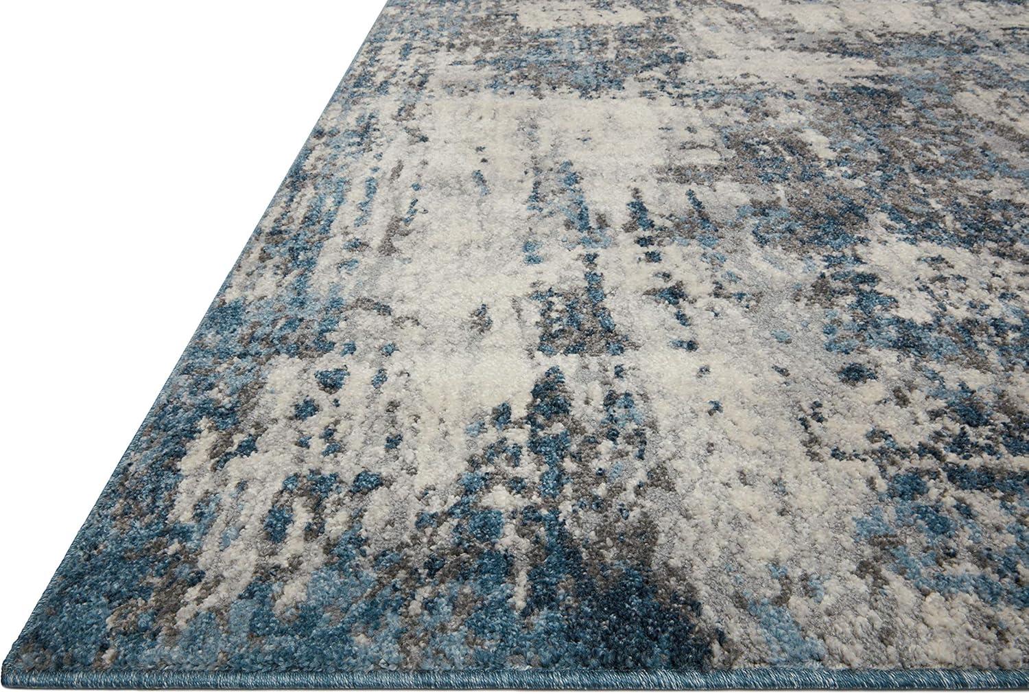 Austen Natural Ocean Abstract Washable Area Rug 5'3" x 7'7"