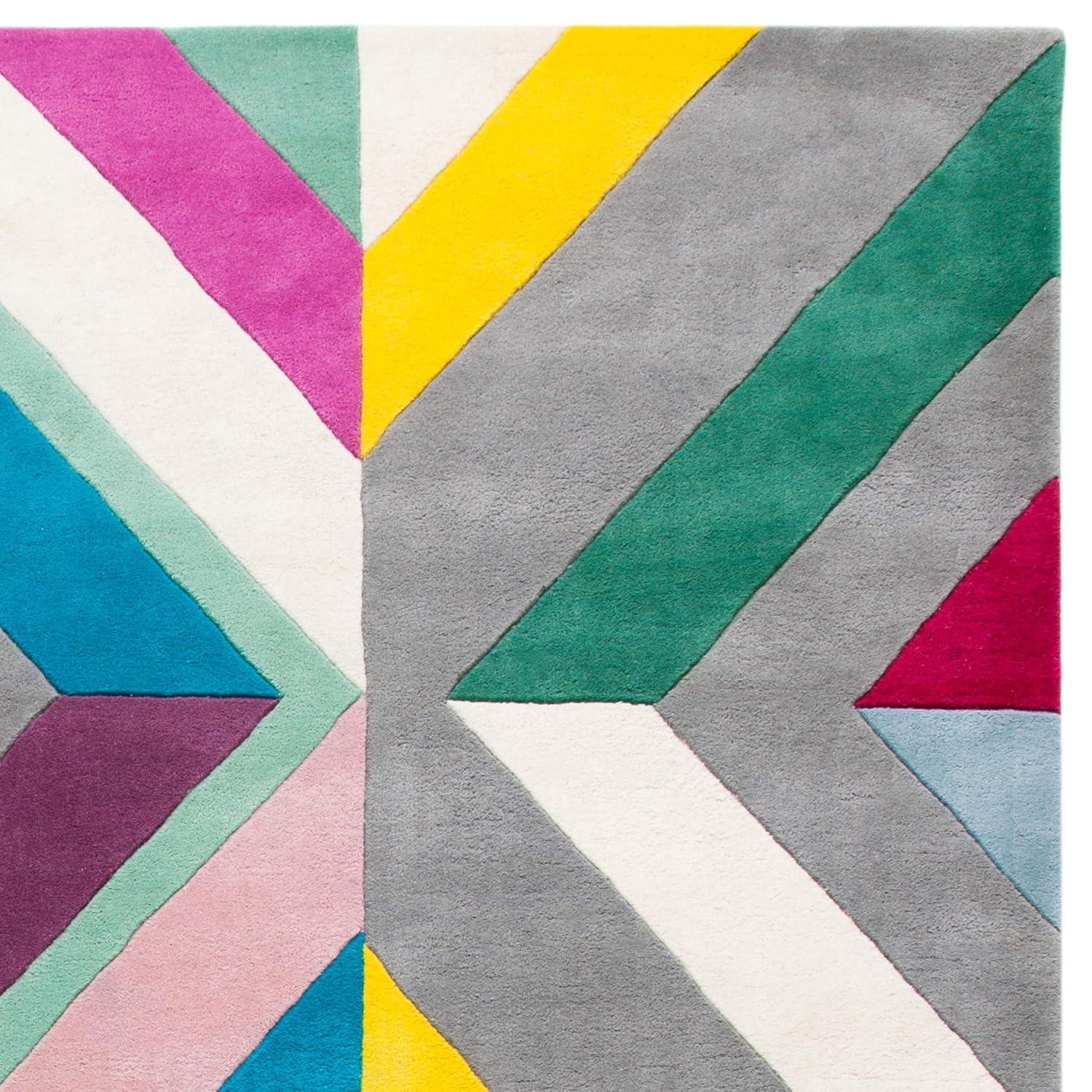 Fifth Avenue FTV112 Hand Tufted Area Rug - Grey/Multi - 4'x6' - Safavieh.
