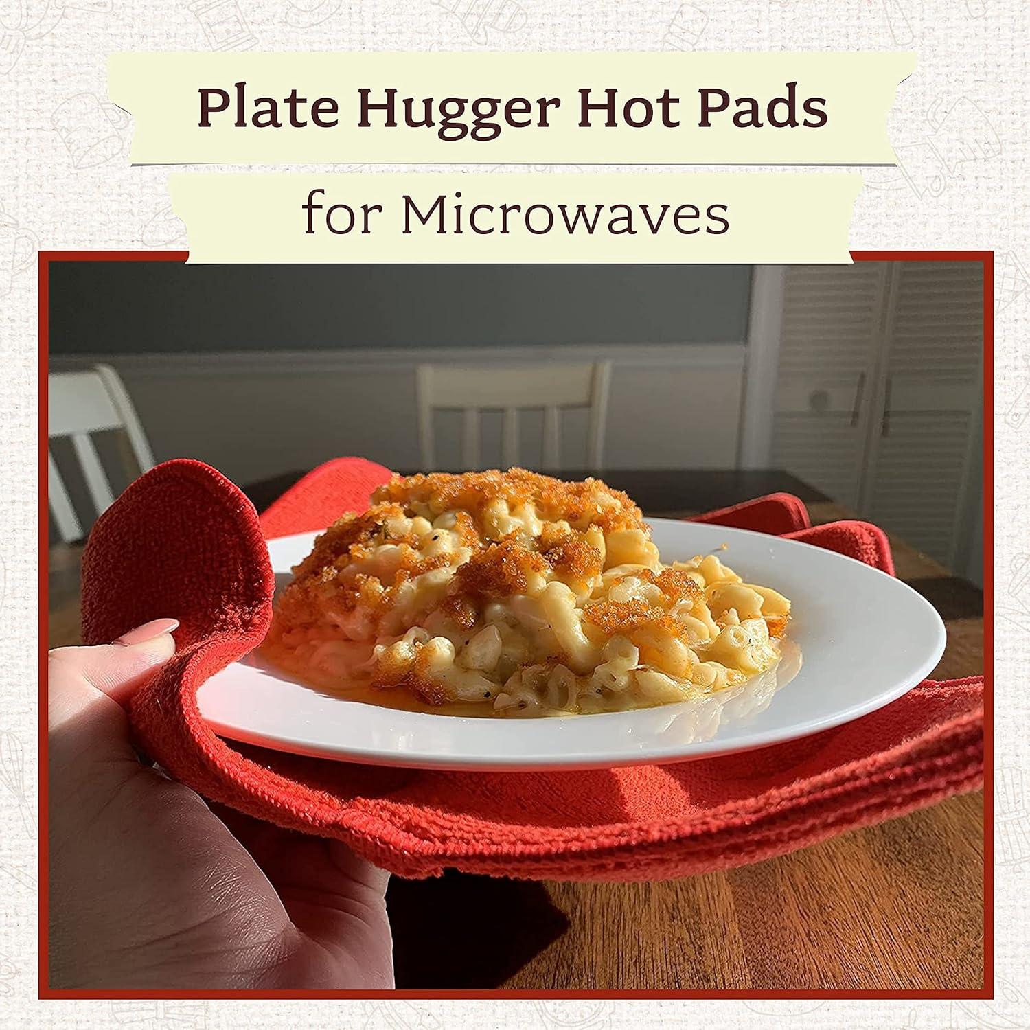 Cloth Microwave Bowl Huggers for Holding Hot Dishes - Set of 2