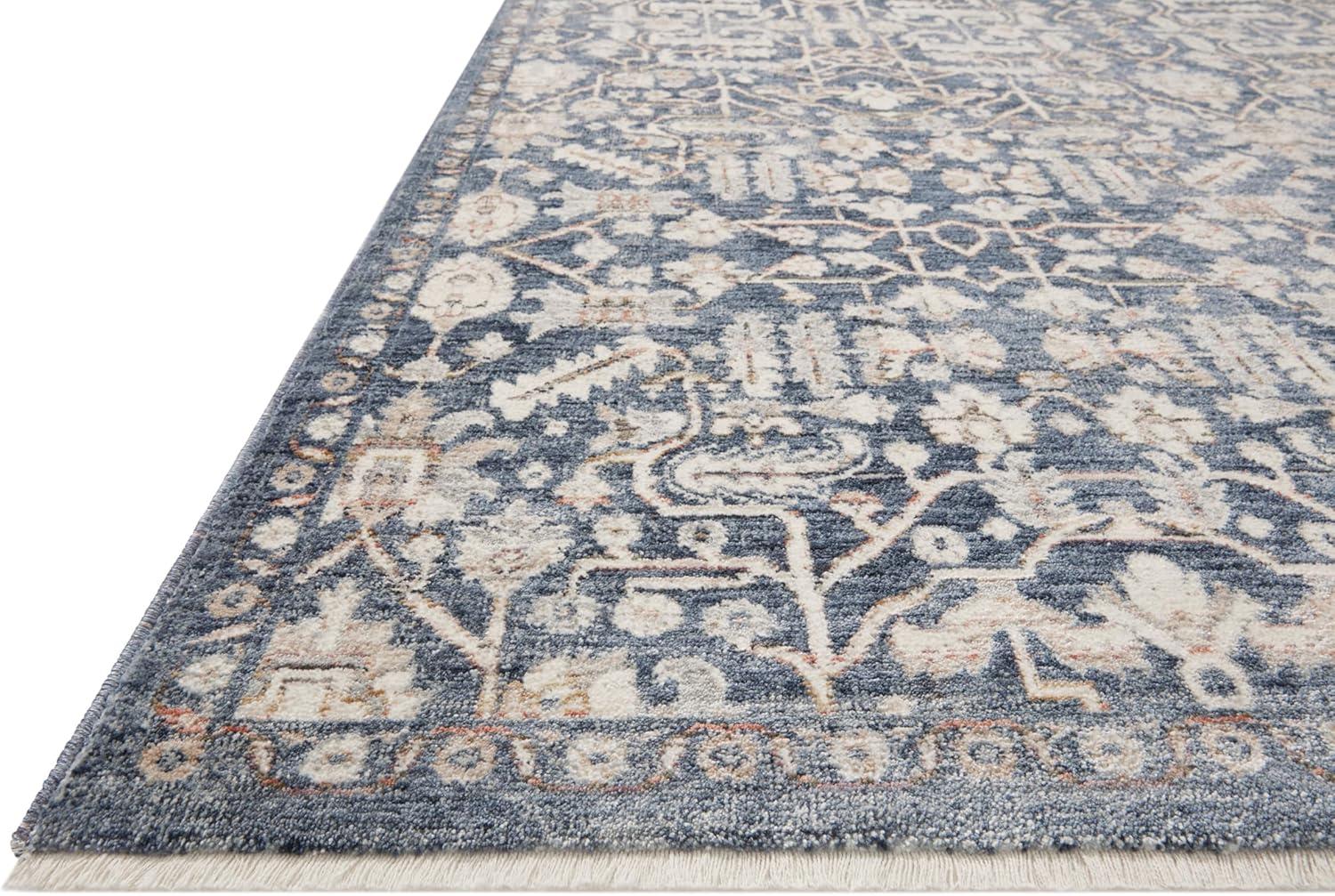 Zuma Rug by Amber Lewis x Loloi - Blue and Ivory / 9'6" x 13'1"