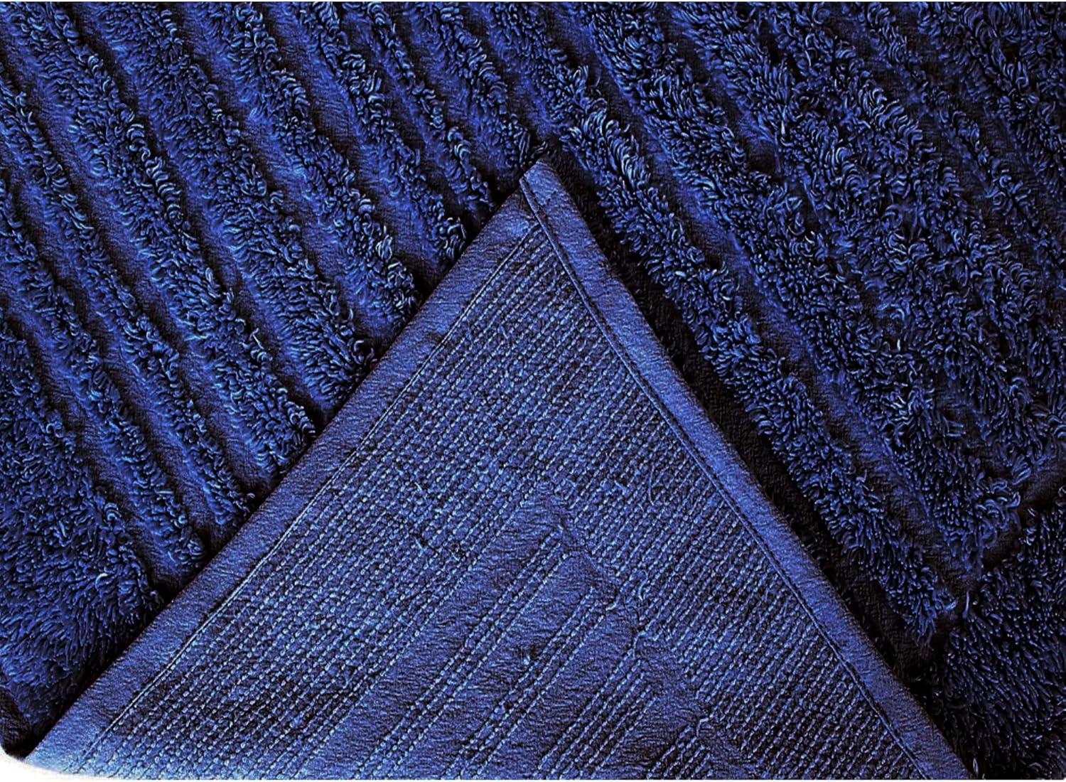 King Ashton Collection 100% Cotton Tufted Unique Luxurious Medallion Design Bedspread Navy - Better Trends