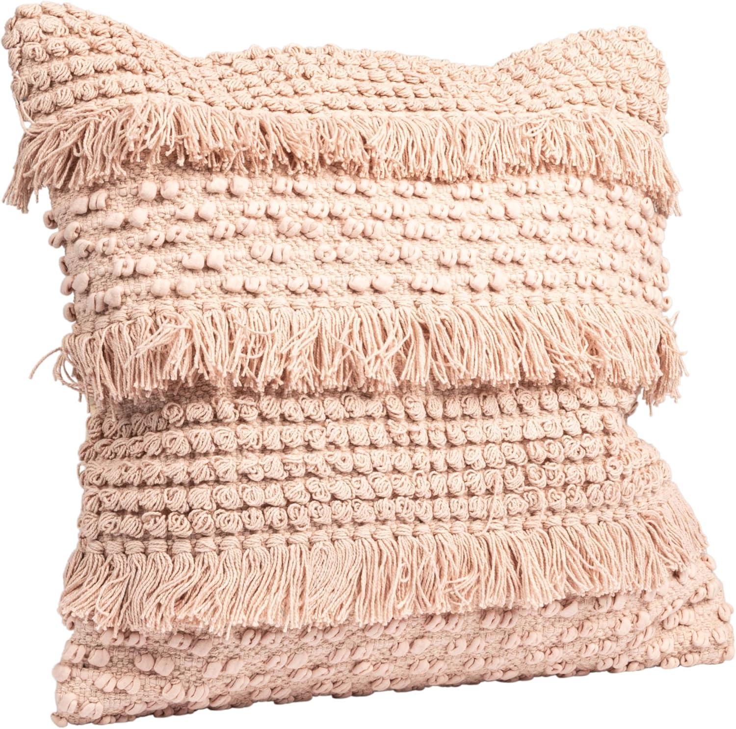 Striped Cotton Throw Pillow