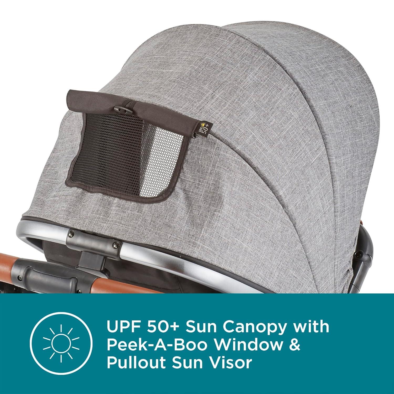 Contours Legacy Single to Double Convertible Stroller - Gray