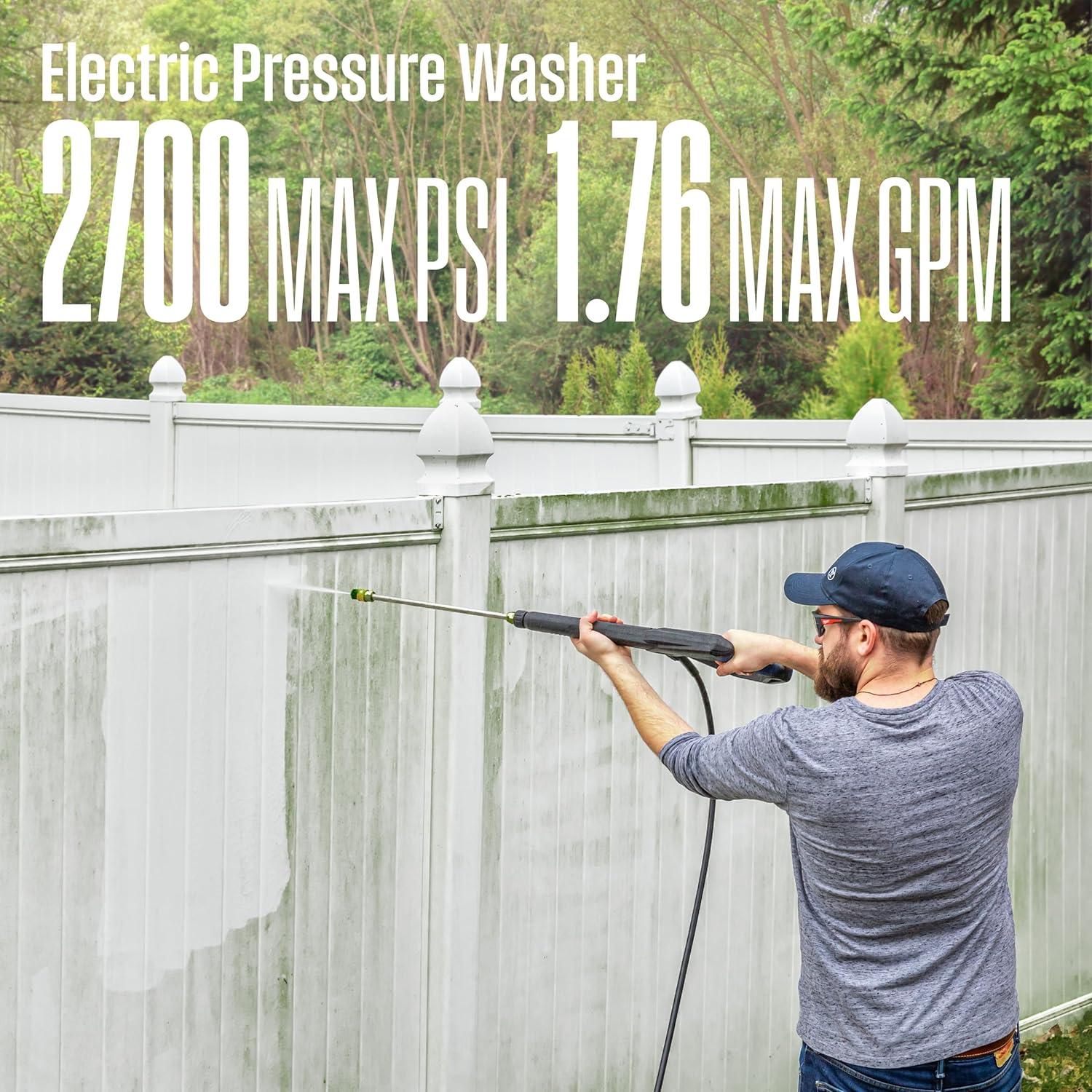Westinghouse 2700 PSI Blue Electric Pressure Washer with Soap Tank