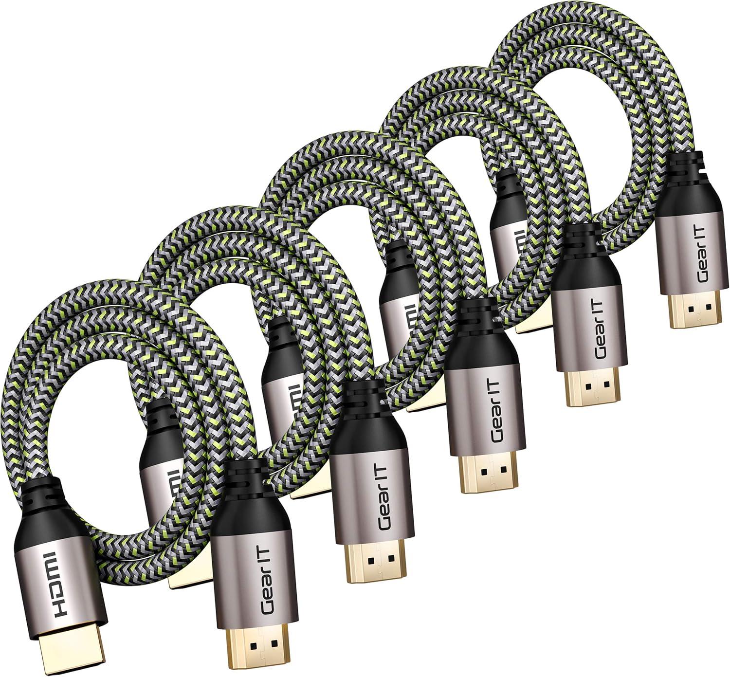 GearIT HDMI Cable CL3 In-Wall Rated (50ft / 15.2m) High-Speed HDMI 2.0b, 4K 60hz, 3D, ARC, HDCP 2.2, HDR, 18Gbps