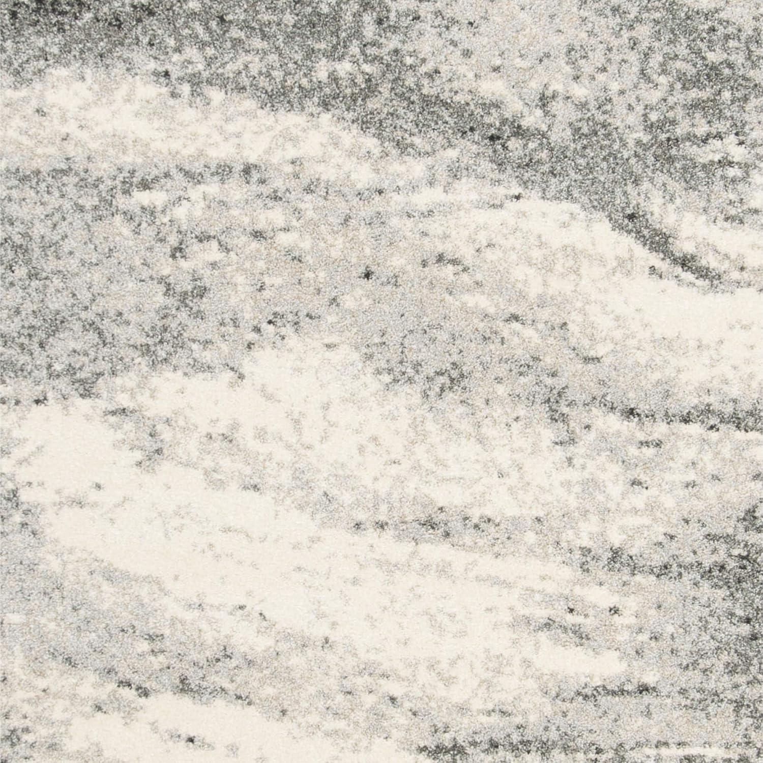 Retro RET2891 Power Loomed Indoor Area Rug - Grey/Ivory - 4'x6' - Safavieh.