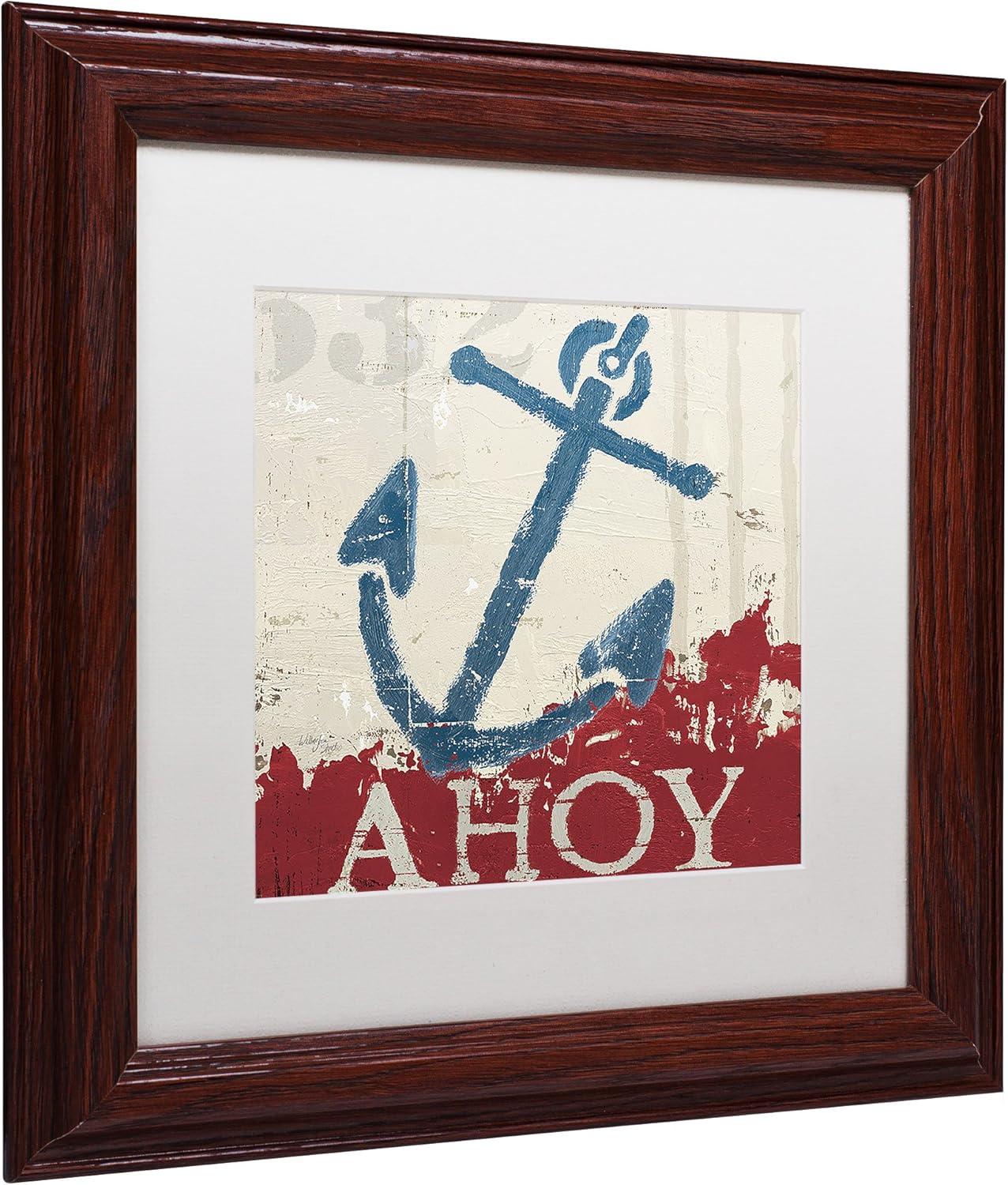 Trademark Fine Art 'Nautical IV' by Wellington Studio Framed Graphic Art | Wayfair