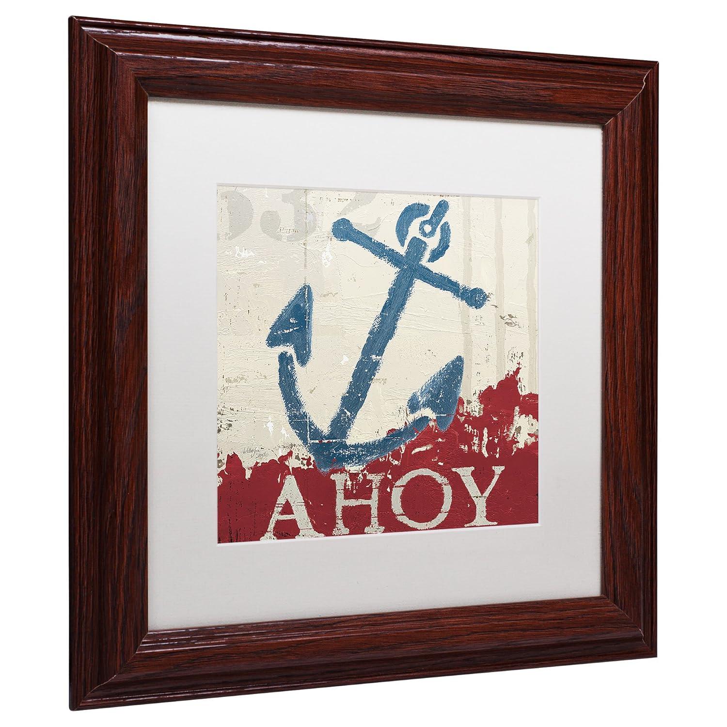 Trademark Fine Art 'Nautical IV' by Wellington Studio Framed Graphic Art | Wayfair