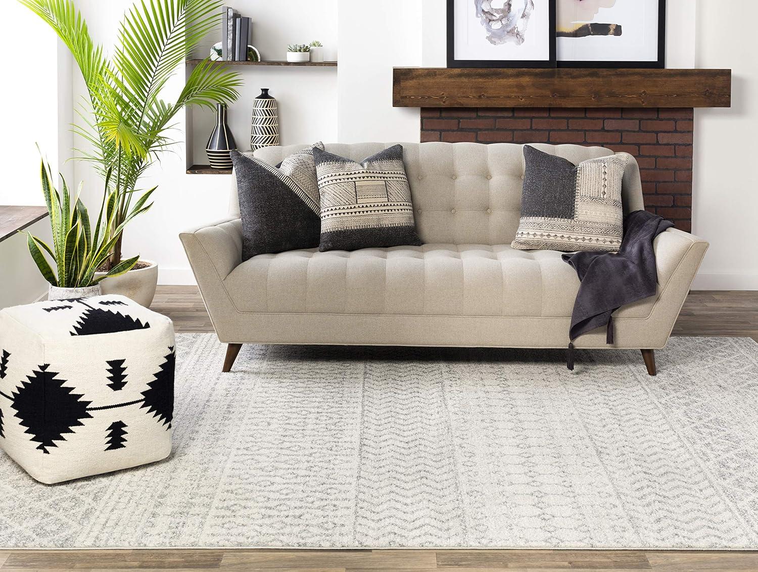 Laurine Gray Doormat 2 ft. x 3 ft. Area Rug