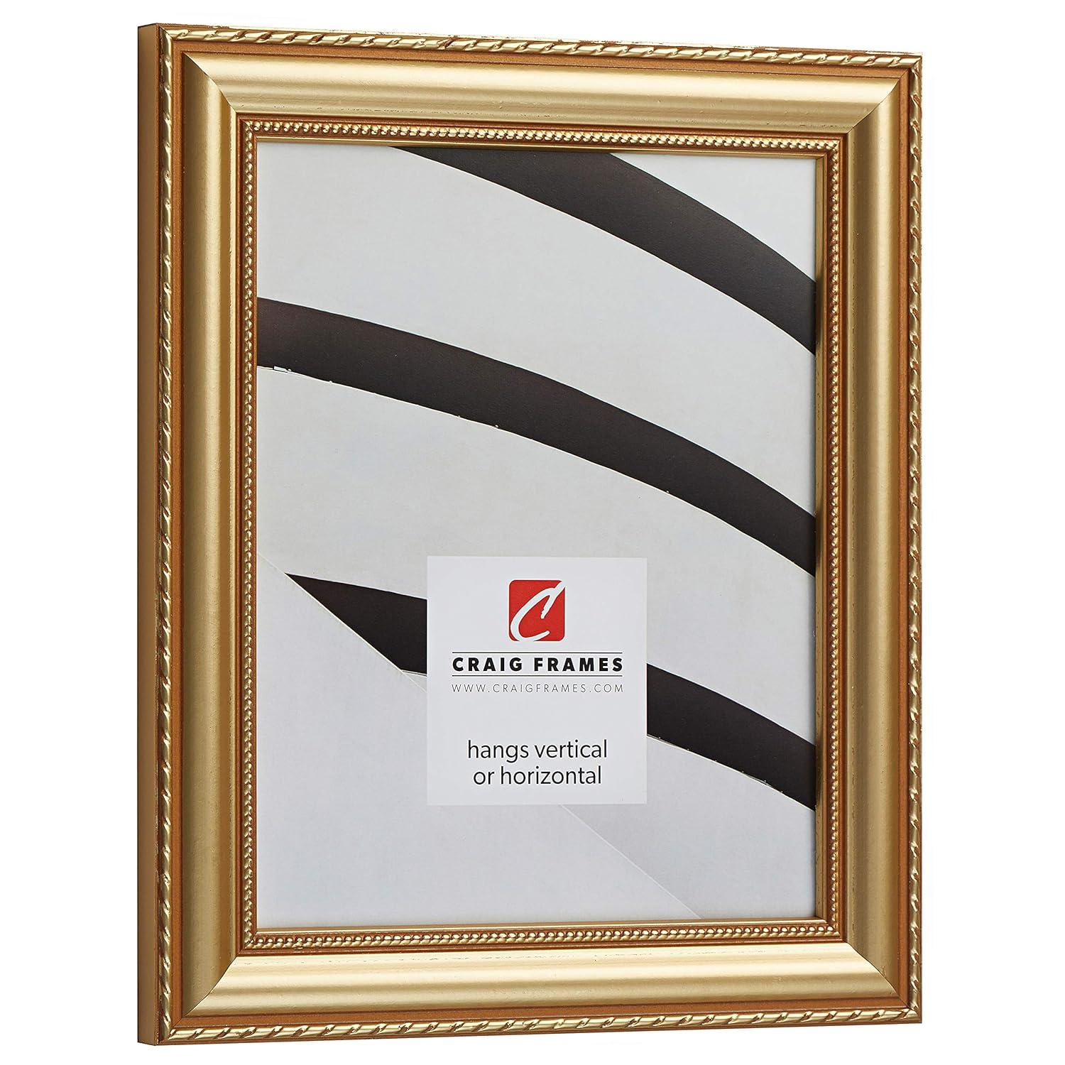 Craig Frames Victoria 8.5x11 inch Ornate Gold Picture Frame