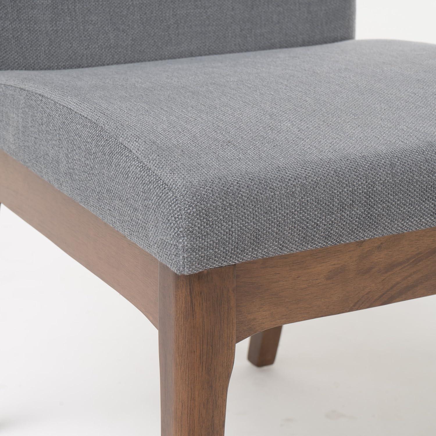 Katherine Mid Century Fabric & Wood Finish 5 Piece Dining Set - dup