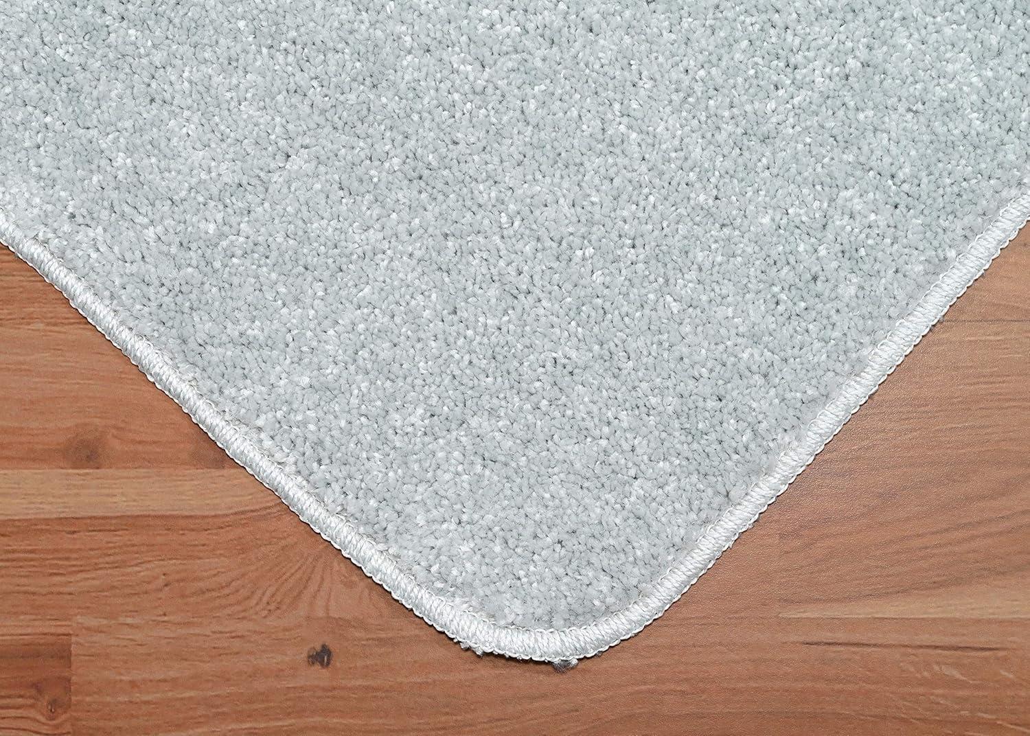 Garland Rug Gramercy Washable Bath Rug Set, 2 Piece (20"x34" & 17"x24") Silver