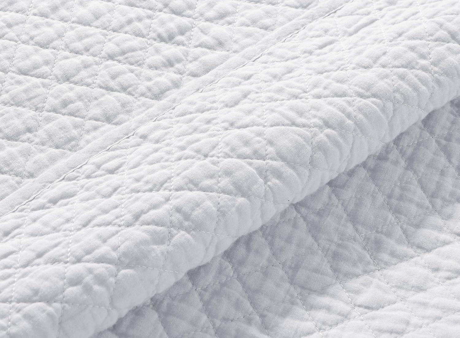 Chezmoi Collection Solid Color Cotton Quilt Cotton Quilt Set
