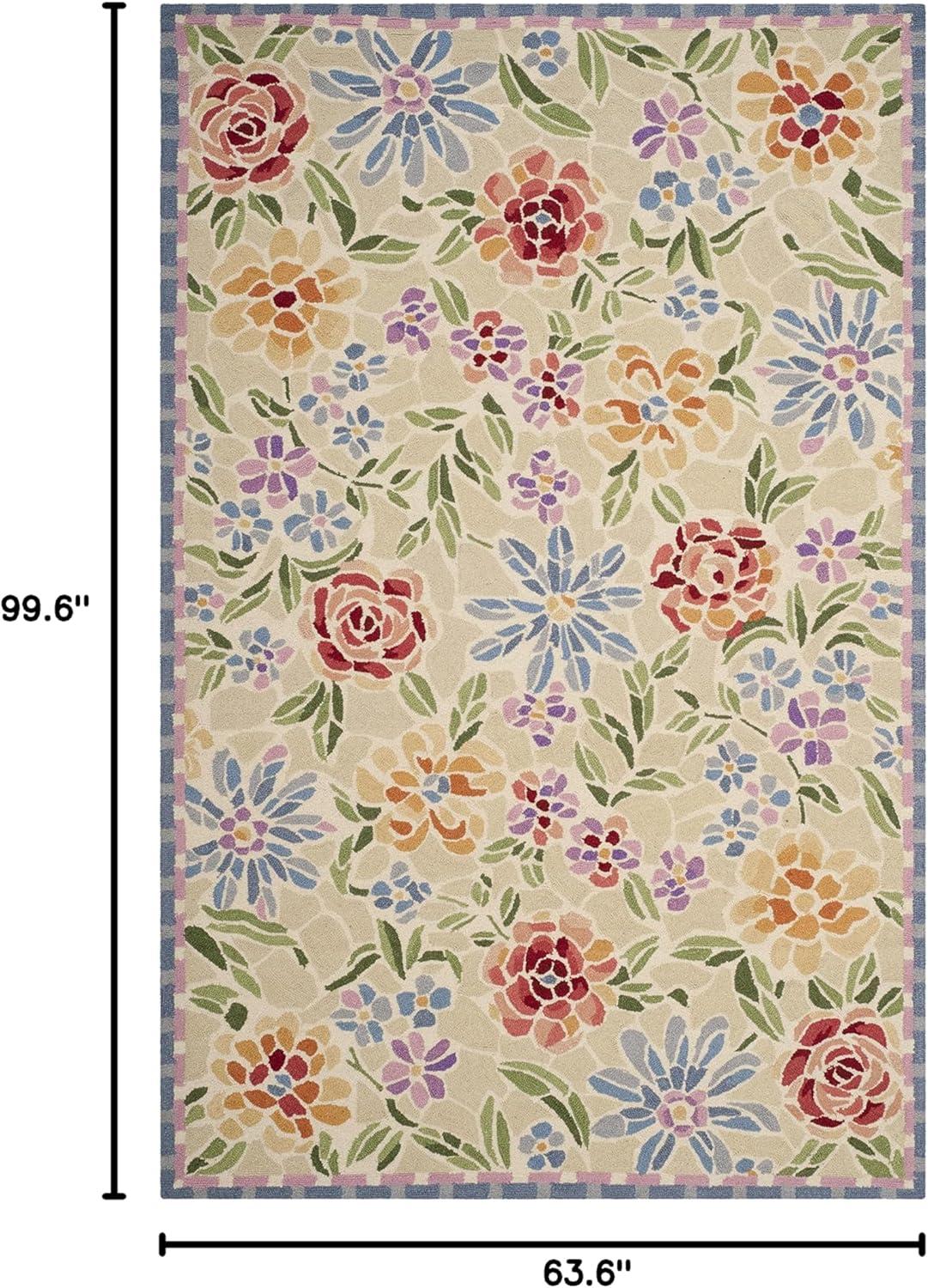 Chelsea HK214 Handmade Area Rug - 5'3"x8'3" - Ivory - Safavieh