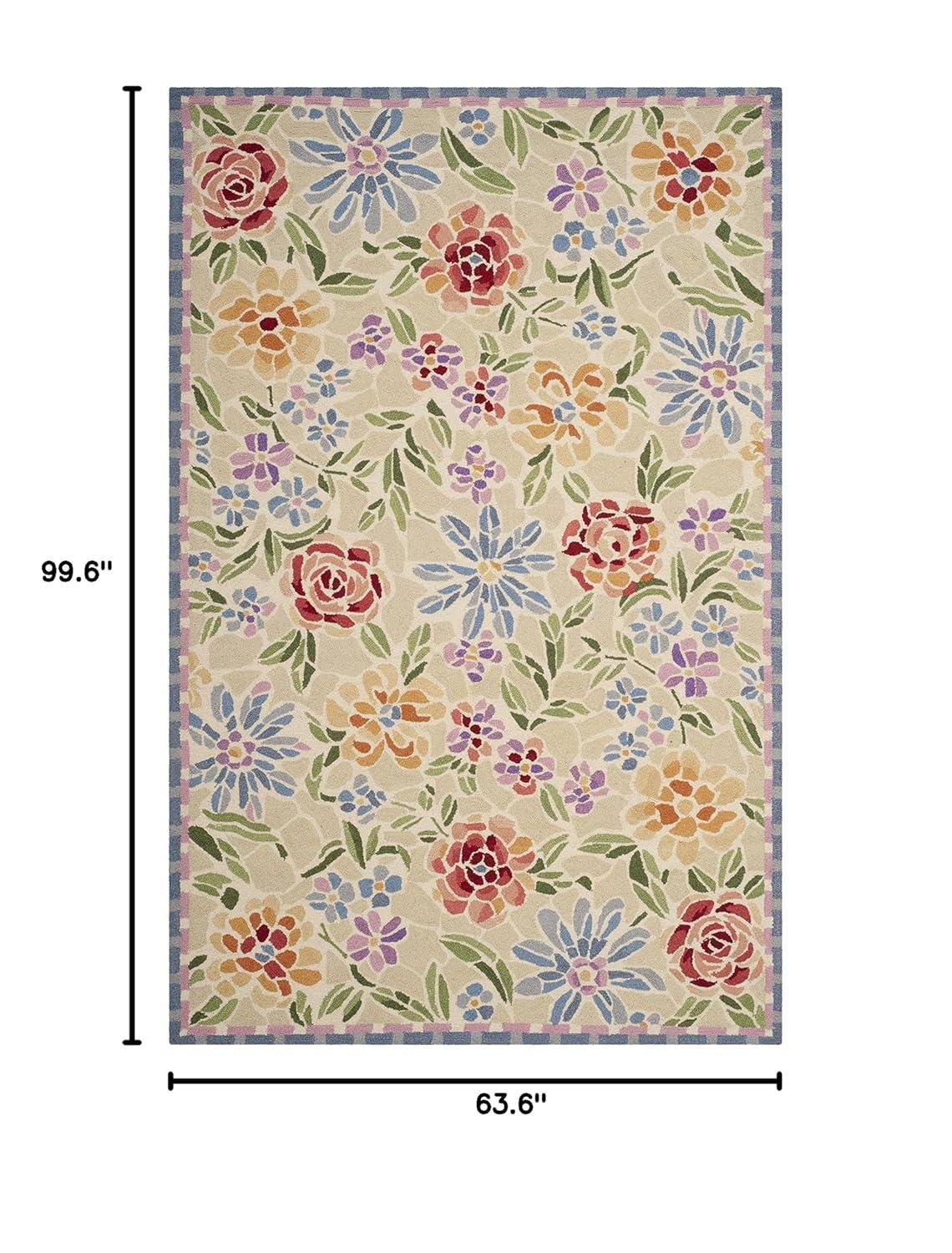 Chelsea HK214 Handmade Area Rug - 5'3"x8'3" - Ivory - Safavieh