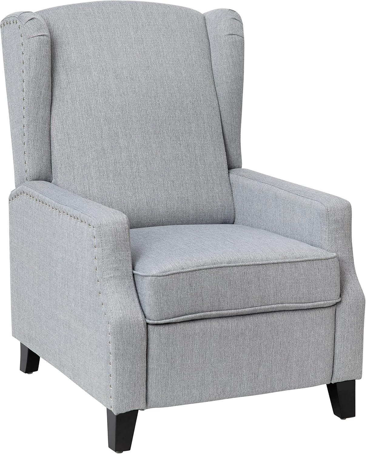 Fulton Push Back Wing Back Pocket Spring Recliner with Side Accent Nail Trim