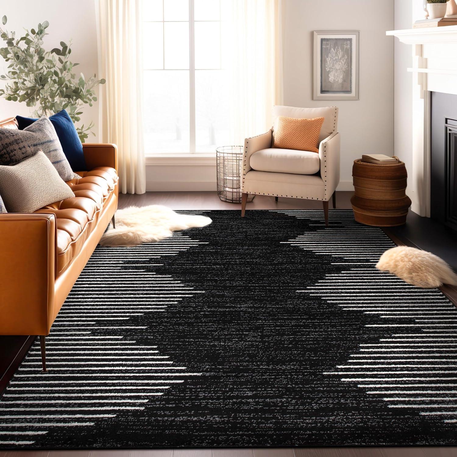 World Rug Gallery Bohemian Stripe Area Rug