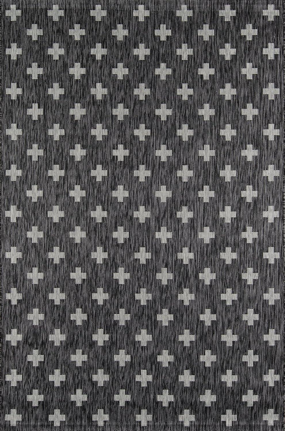 Umbria Black Indoor/Outdoor Rug