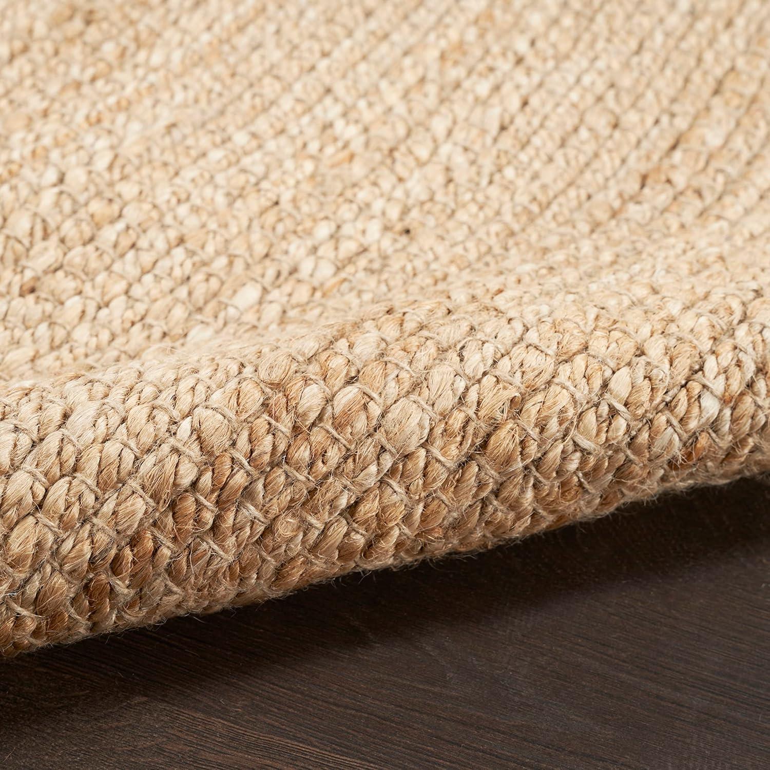 Nourison Hand Woven Natural Jute Rug Bleached 2'3" x 8'