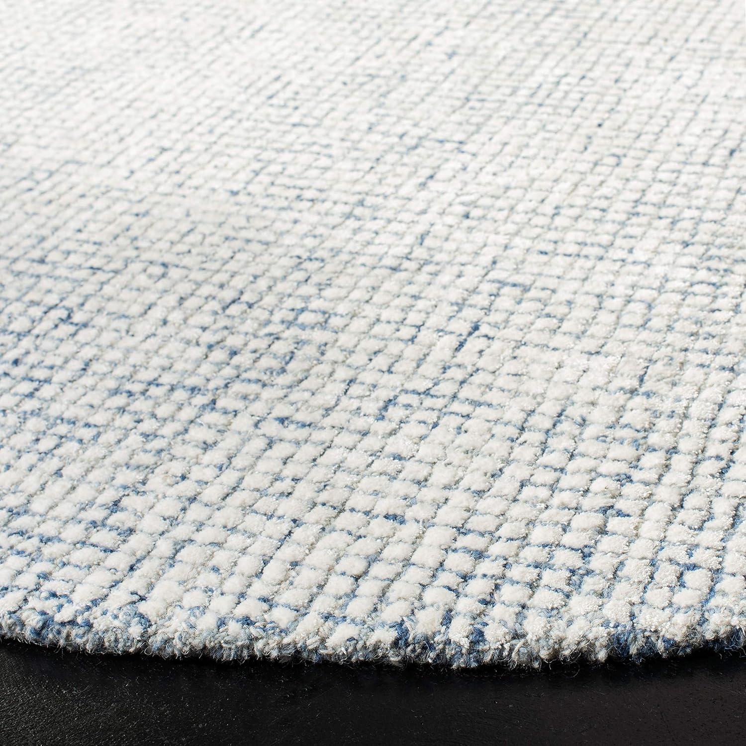 SAFAVIEH Abstract Dalia Geometric Abstract Runner Rug, Ivory/Blue, 2'3" x 16'