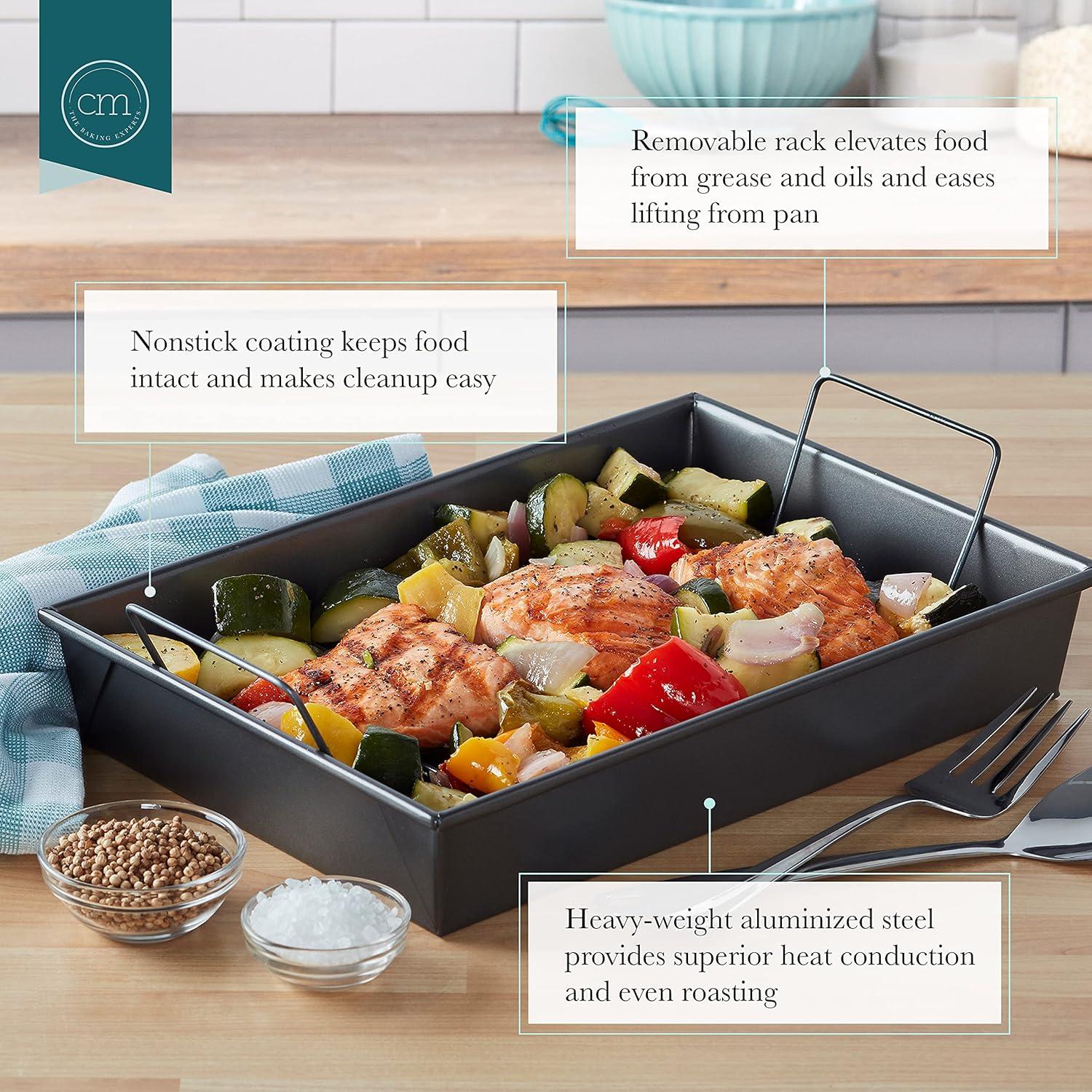 Chicago Metallic Chicago Metallic Professional 13-Inch Non-Stick Roast Pan With Rack