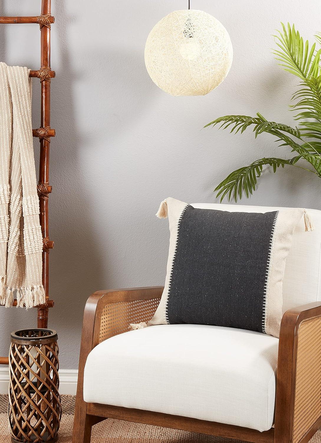 Tassels Cotton Throw Pillow