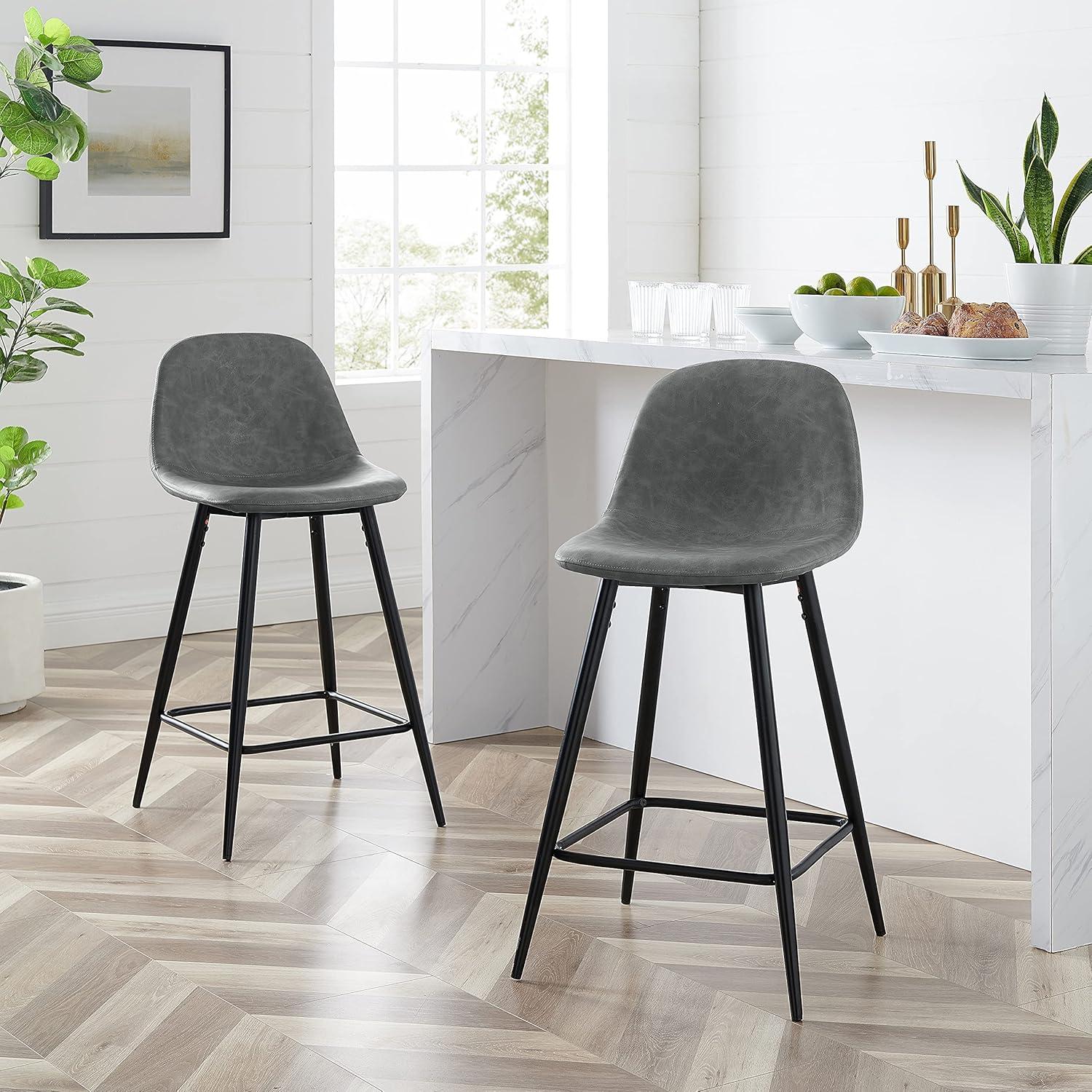 Set of 2 Weston Counter Height Barstools - Crosley