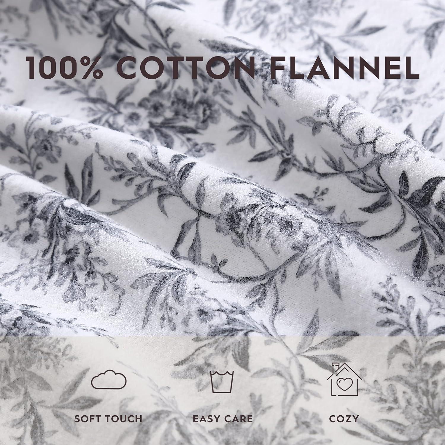 Laura Ashley Brushed Cotton Cozy Flannel Sheet Collection