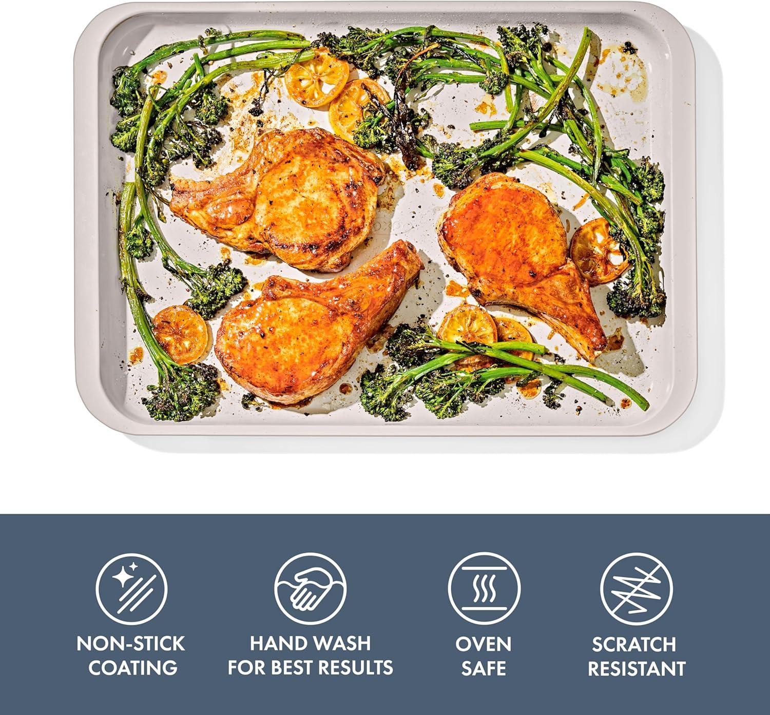 OXO Good Grips Non-Stick Pro Ceramic Coated Metal Bakeware Half Sheet Pan – Storm Blue