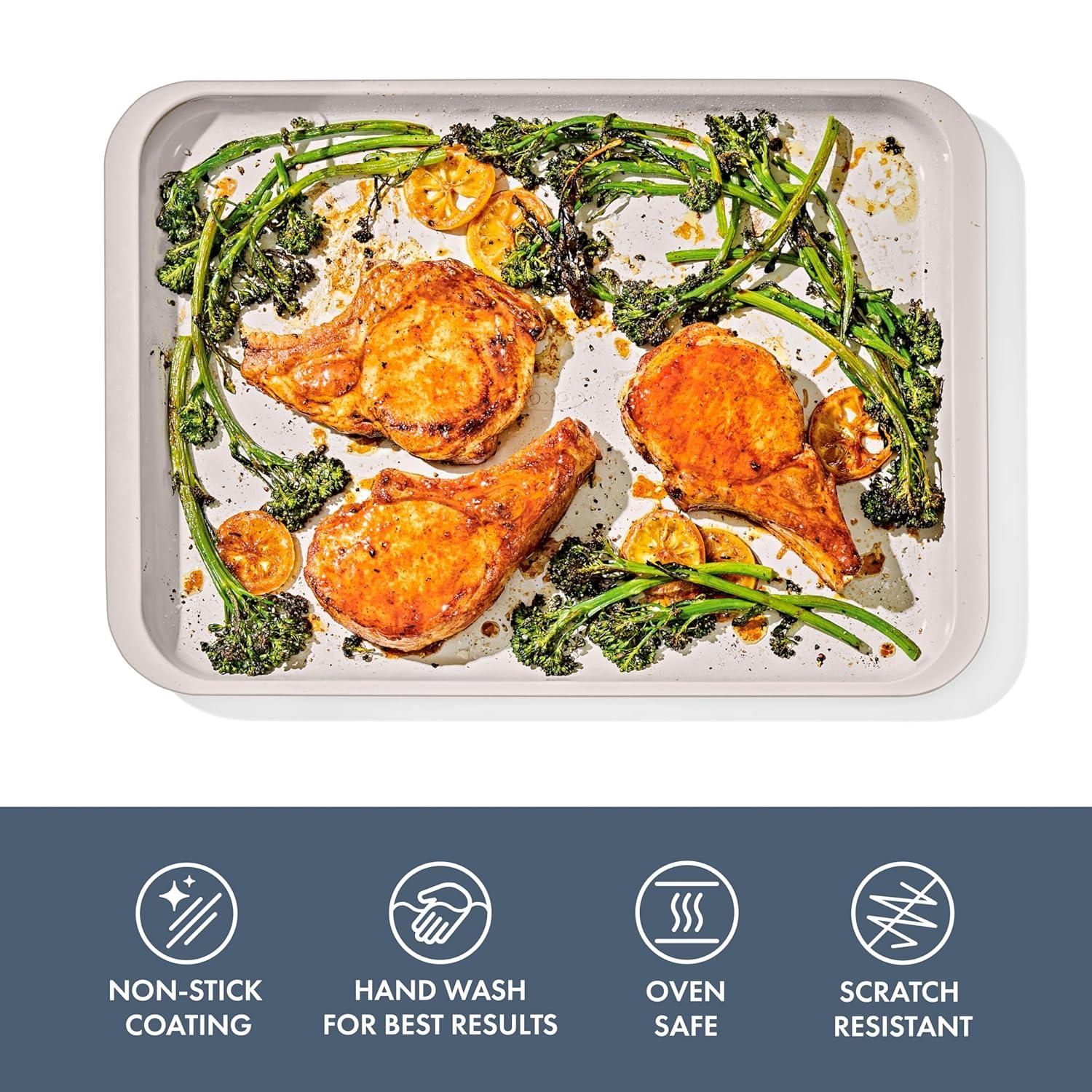 OXO Good Grips Non-Stick Pro Ceramic Coated Metal Bakeware Half Sheet Pan – Storm Blue