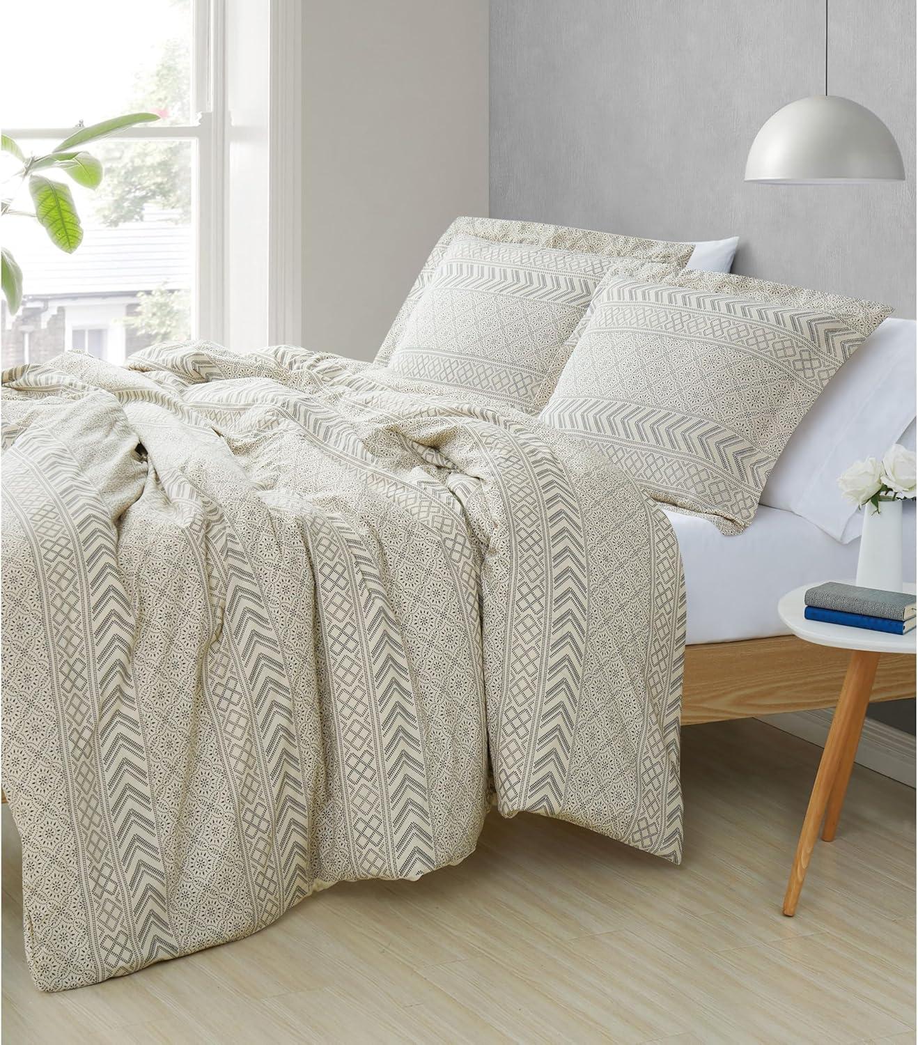 Brooklyn Loom Brooklyn Loom Chase Cotton Blend Geometric Shapes Comforter Set