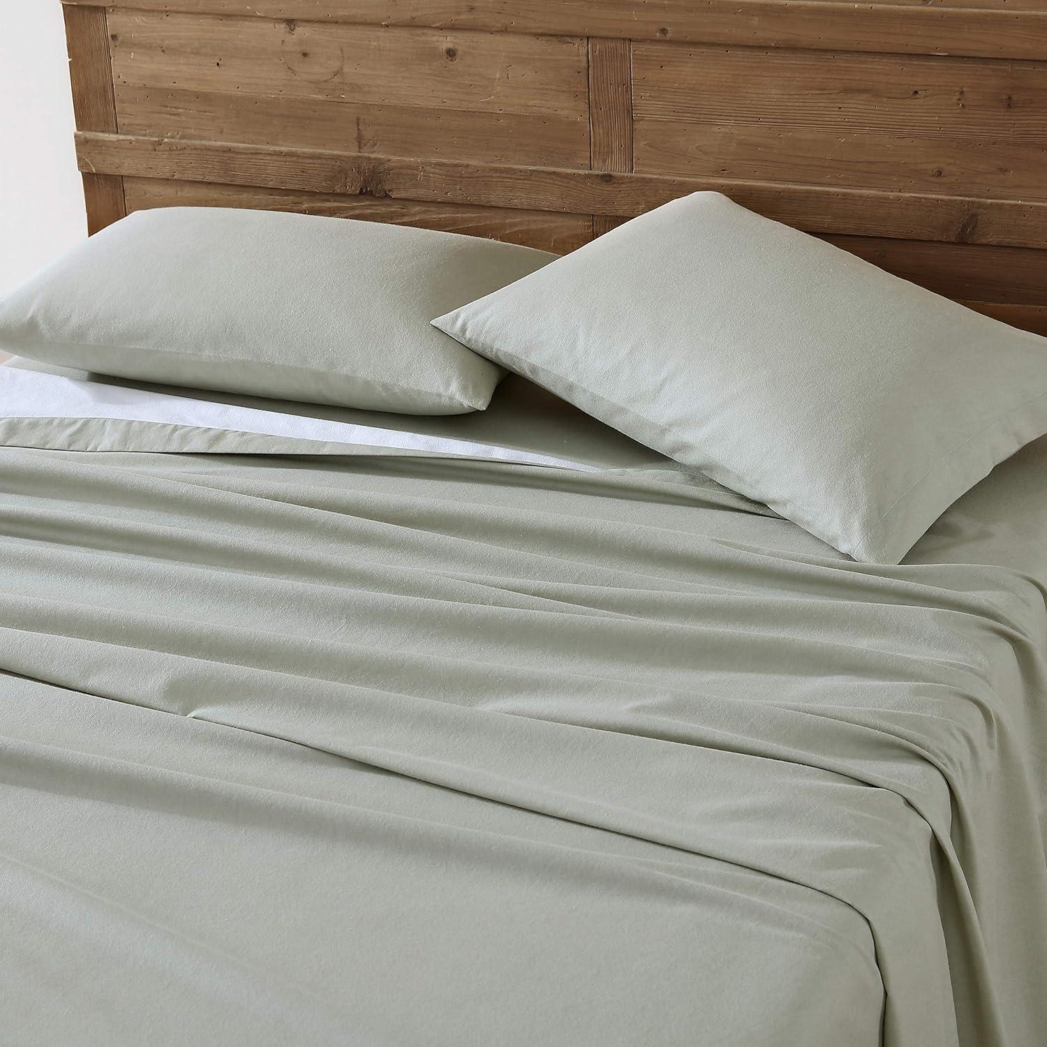 Eddie Bauer Solid Cotton Flannel Sheet Sets