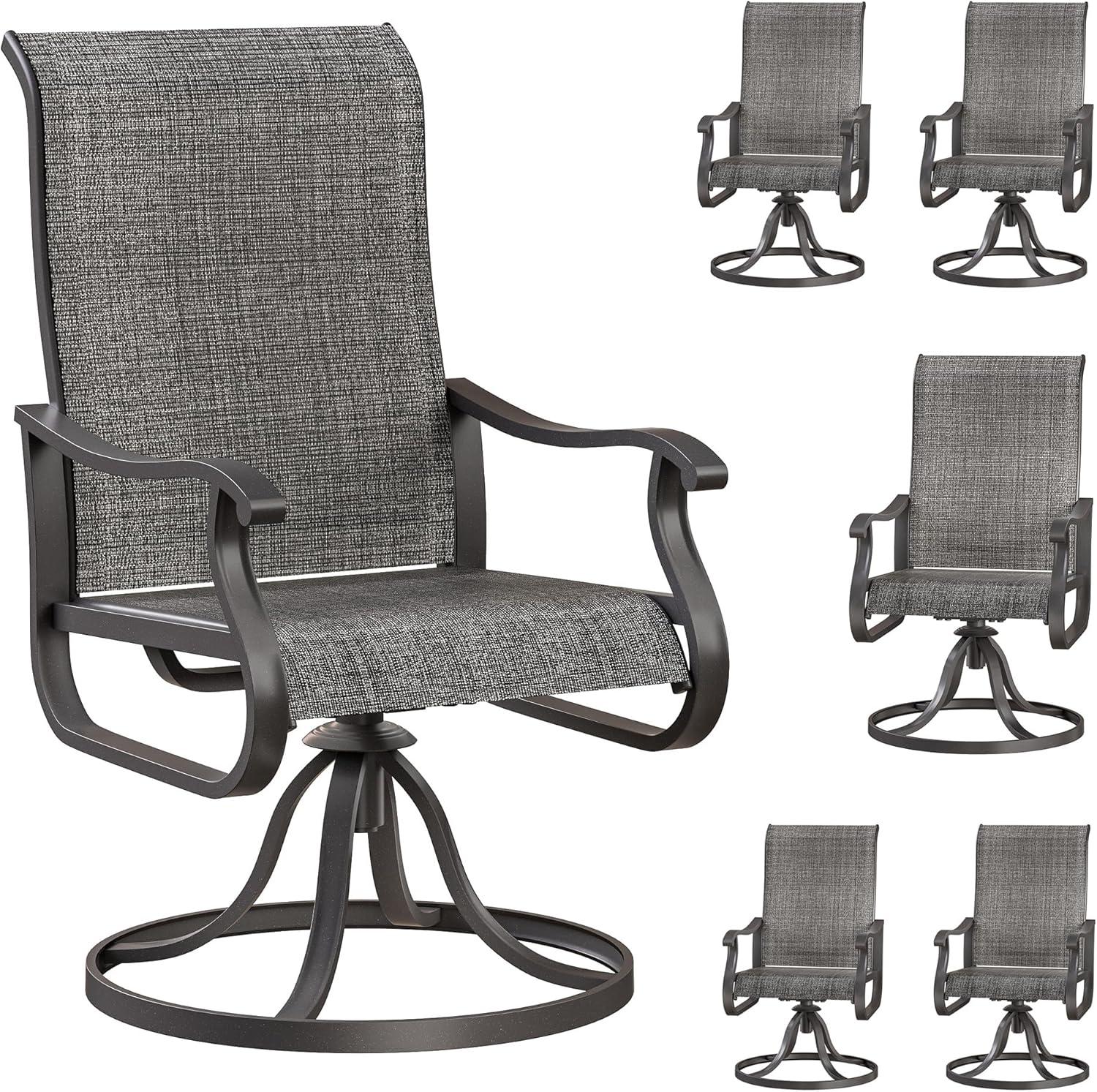 Joclynn Swivel Patio Dining Armchair
