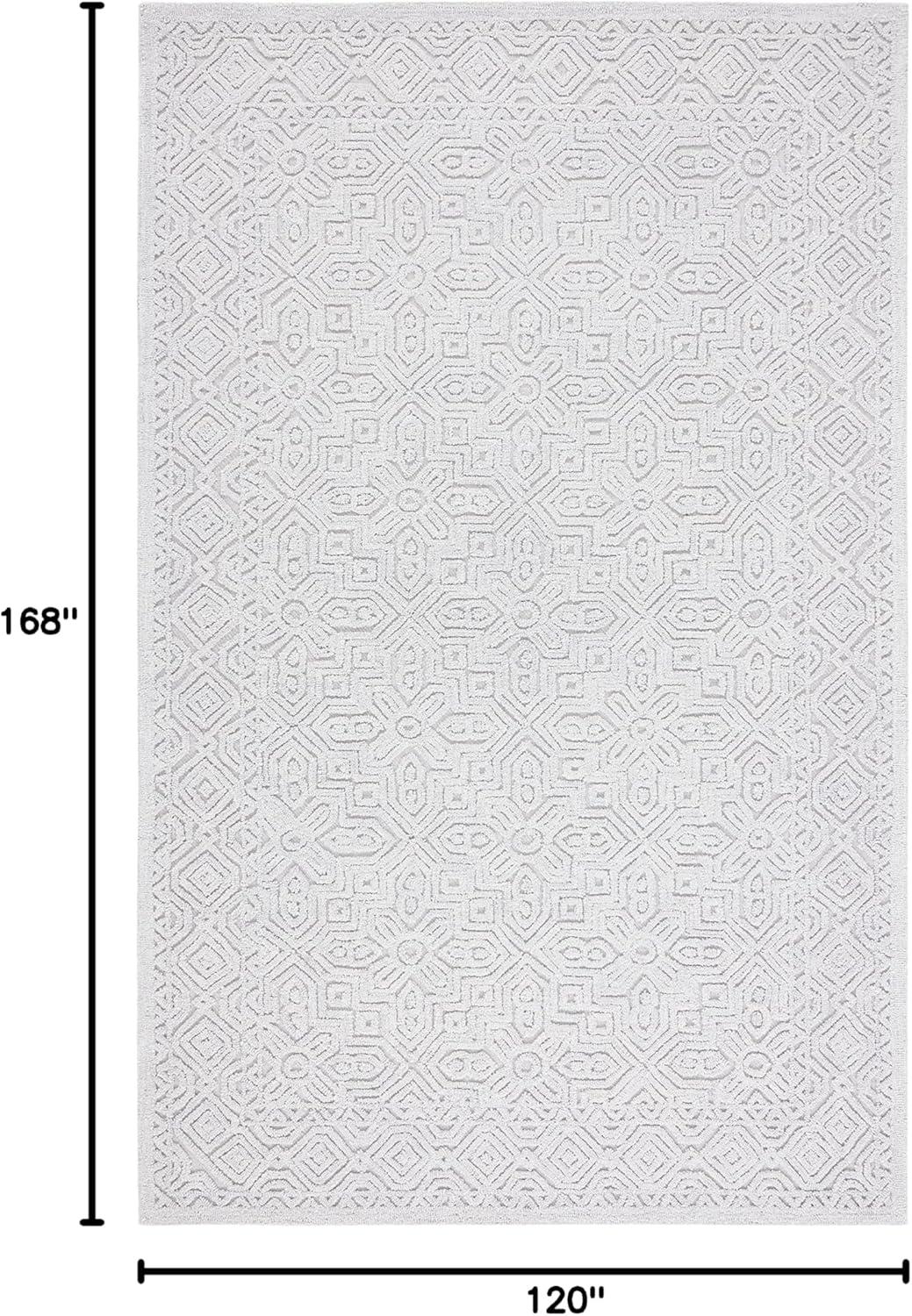 Textural TXT101 Hand Tufted Area Rug - Silver - 6'x9' - Safavieh.