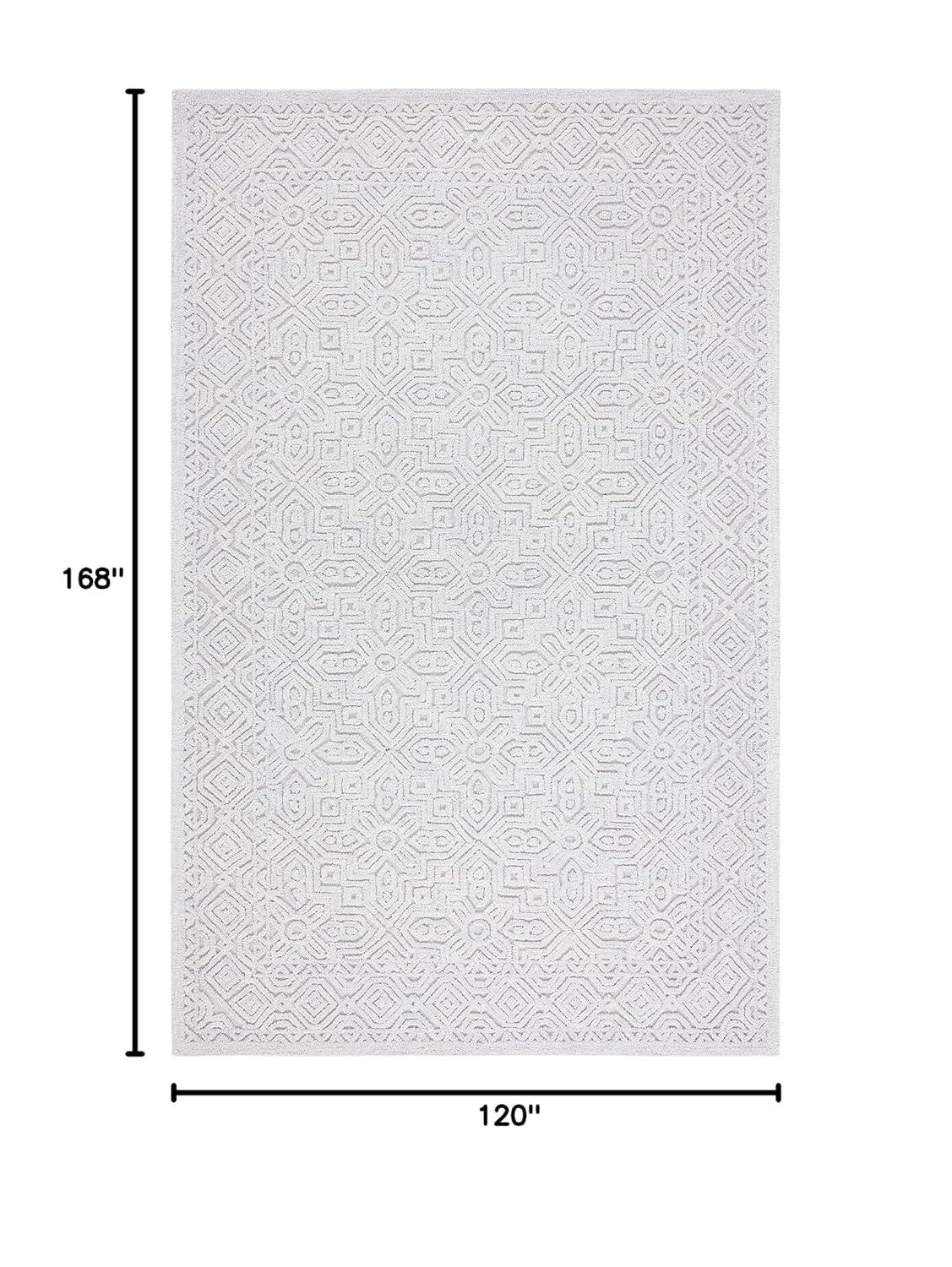 Textural TXT101 Hand Tufted Area Rug - Silver - 6'x9' - Safavieh.