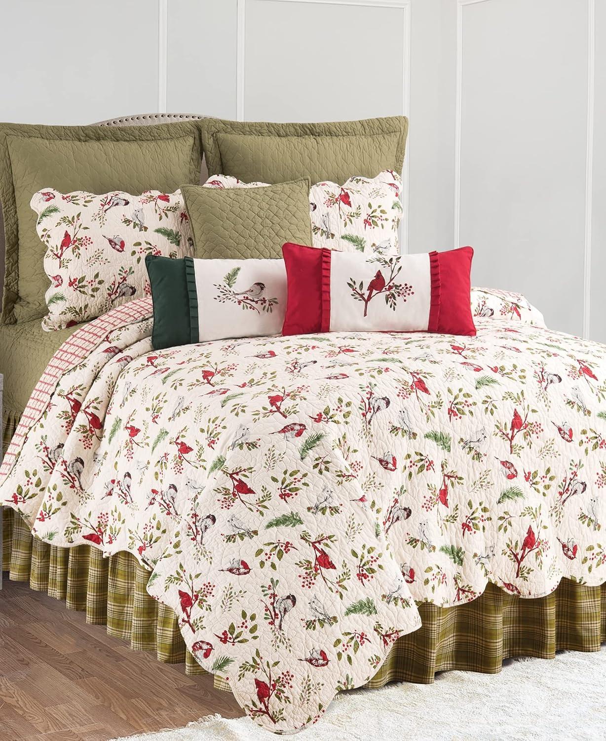 Garden Folly Cotton Reversible Quilt Set