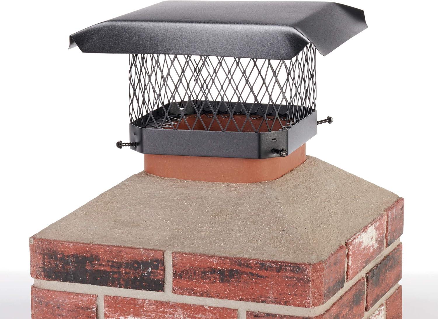 Shelter SC99 Single-Flue Black Galvanized-Steel Chimney Cap (9" x 9")