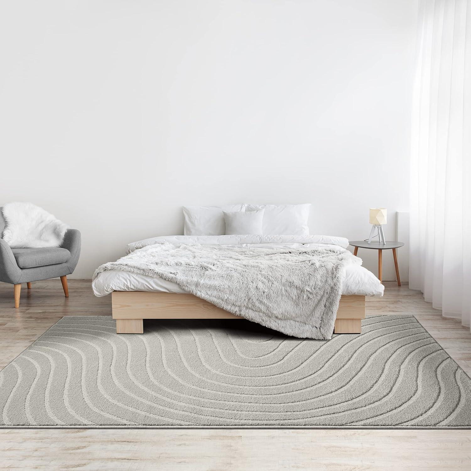 Luxe Weavers Modern Geometric Wave Area Rug