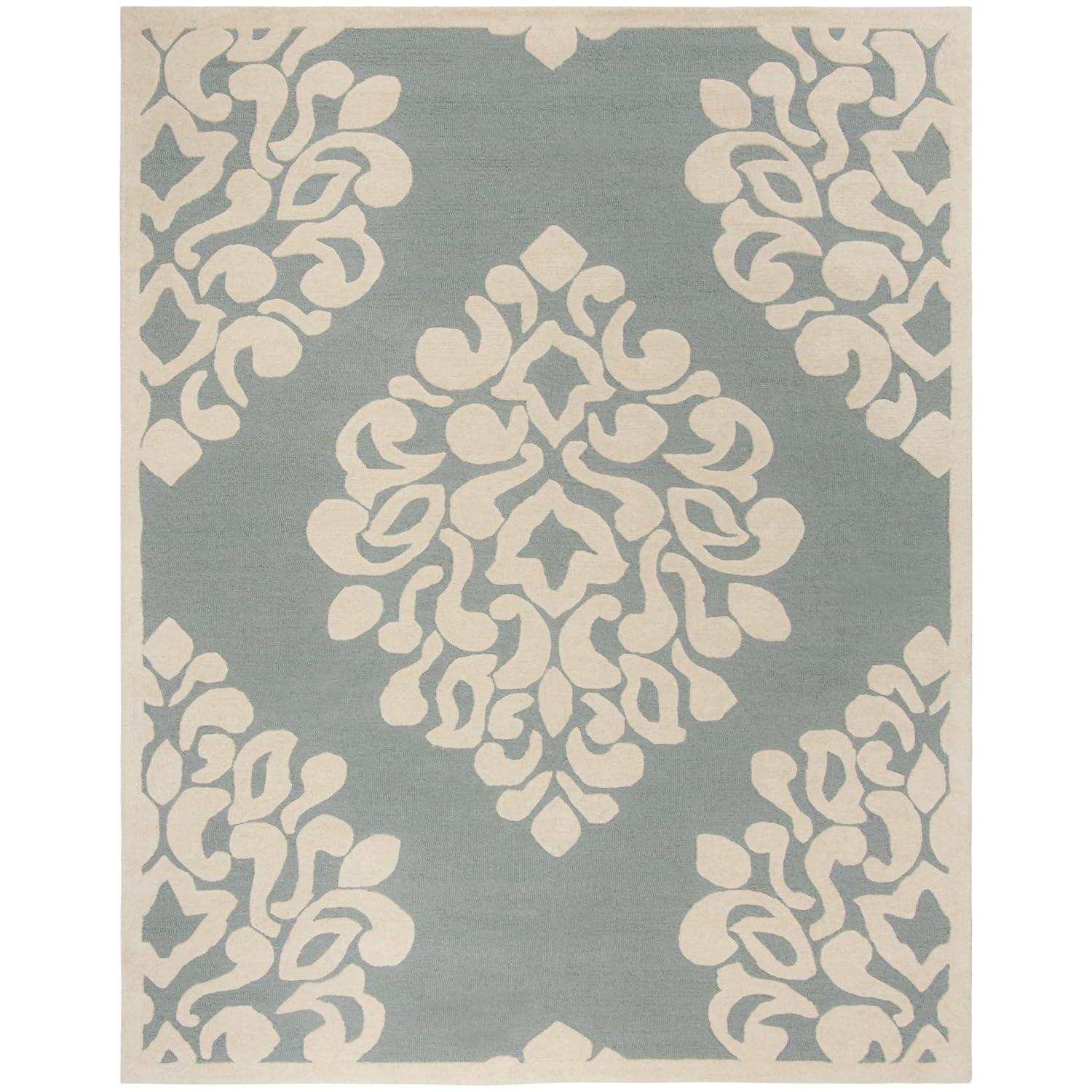 Floret Martha Stewart Hand Tufted Wool Damask Rug
