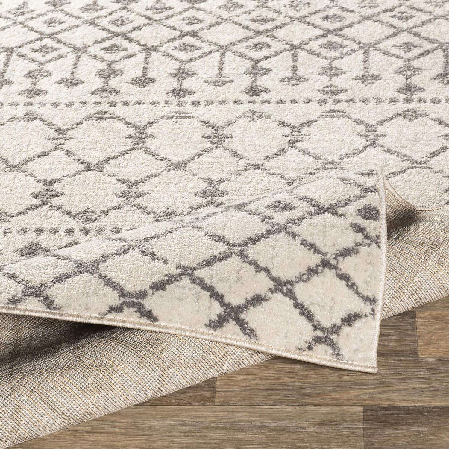 Livabliss Chester Global Bohemian Area Rug,7'10" x 10'2",Light Grey