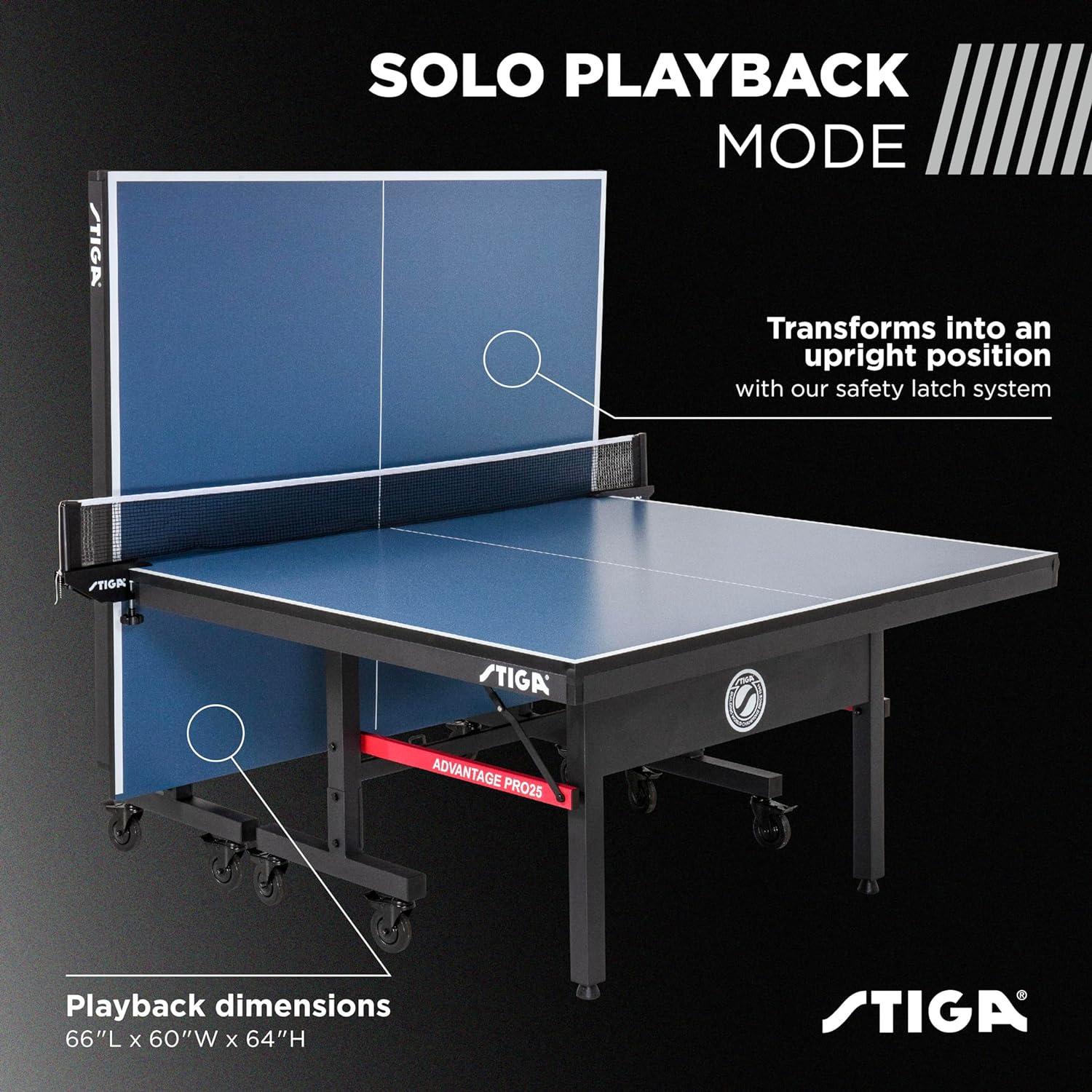 Advantage Pro25 Blue Folding Table Tennis Table with Net