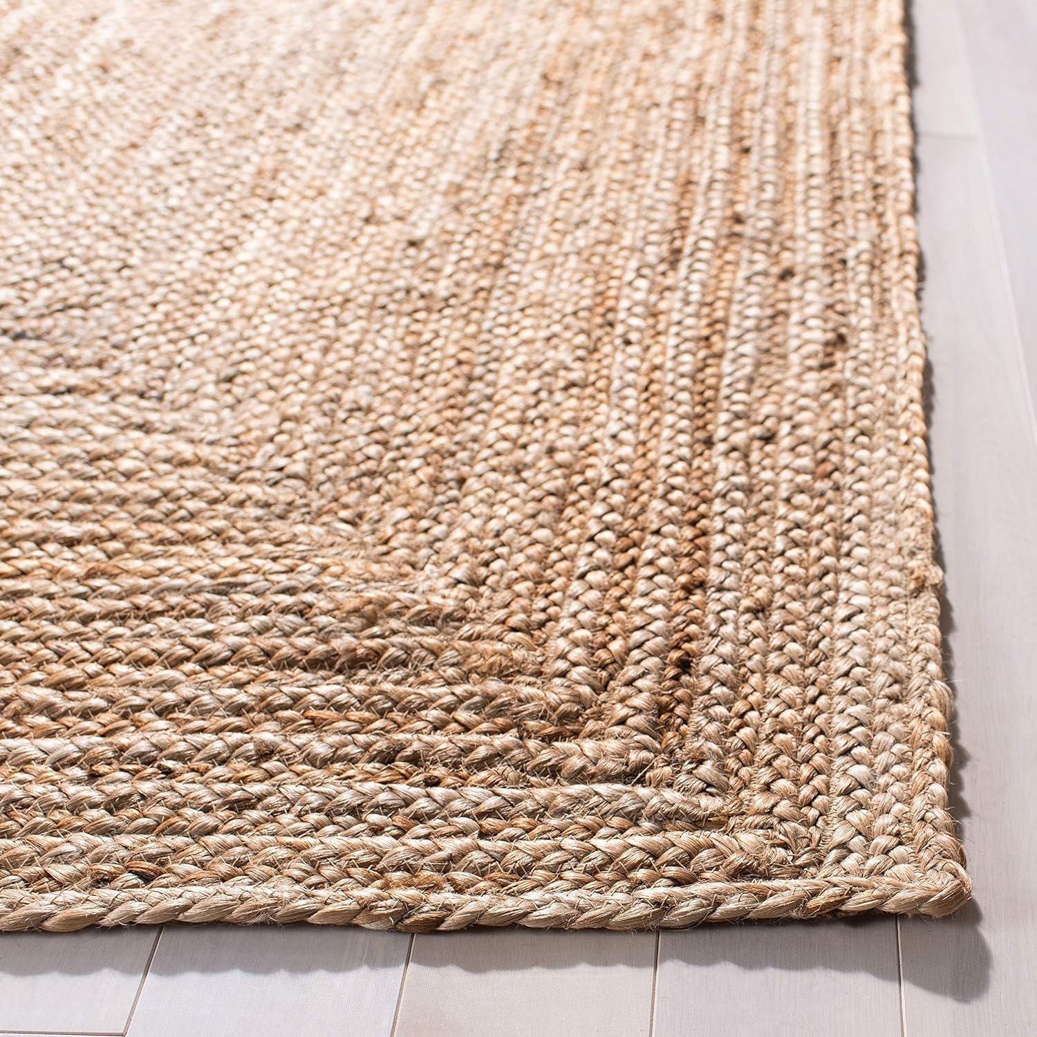 Cape Cod Boho-Chic 36" Square Handwoven Jute Accent Rug