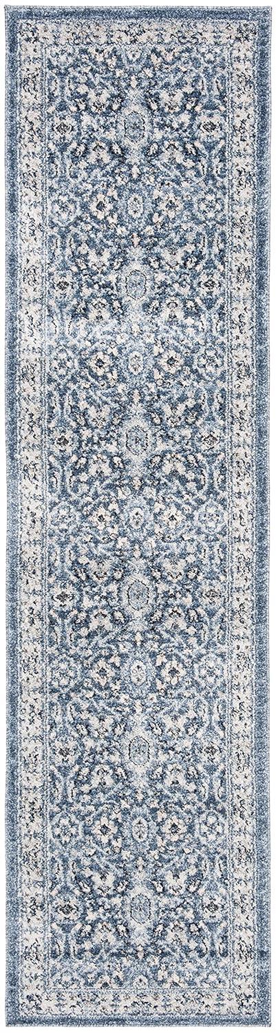 Charleston CHL412 Loomed Indoor Runner Rug - Navy/Creme - 2'x8' - Safavieh