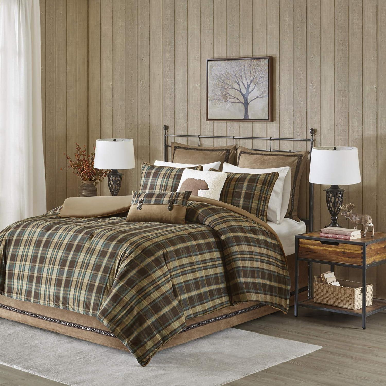 Woolrich Hadley Plaid Comforter Set, Queen, Multicolor