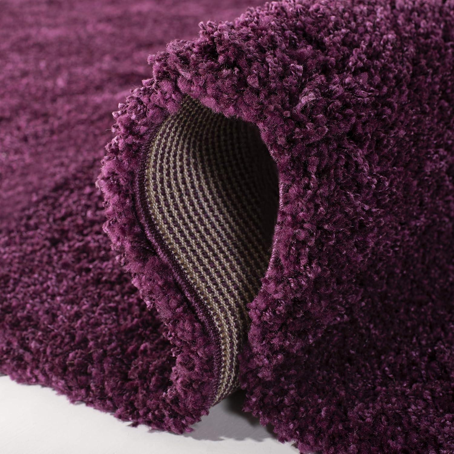 Shag SG151 Power Loomed Indoor Area Rug - Purple - 5'3"x7'6" - Safavieh.